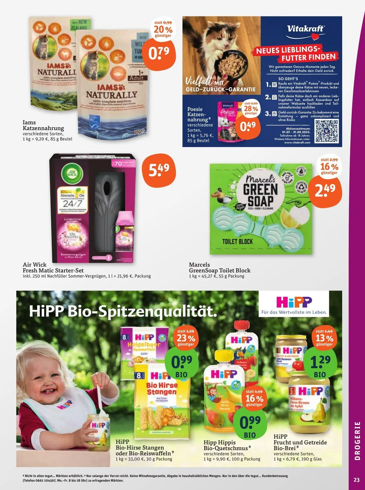Tegut Aktueller Prospekt von 21. Juli bis 27. Juli 2025 - Prospekt seite 25