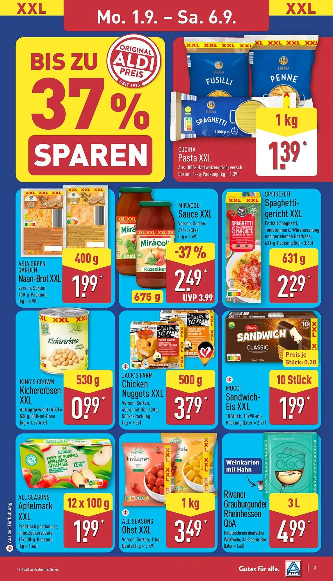 Aldi Nord Prospekt von 1. September bis 6. September 2025 - Prospekt seite 9