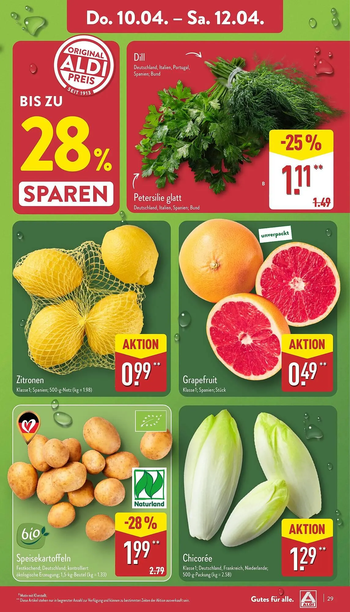Aldi Nord Prospekt von 7. April bis 12. April 2025 - Prospekt seite 29