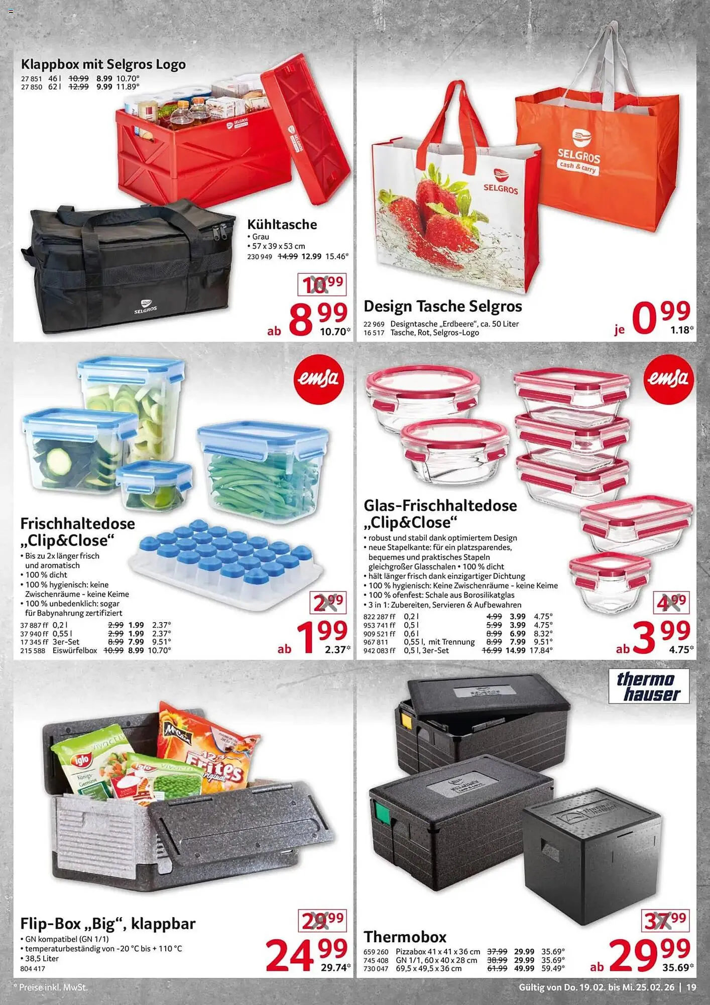 Selgros Prospekt von 19. Februar bis 25. Februar 2026 - Prospekt seite 19