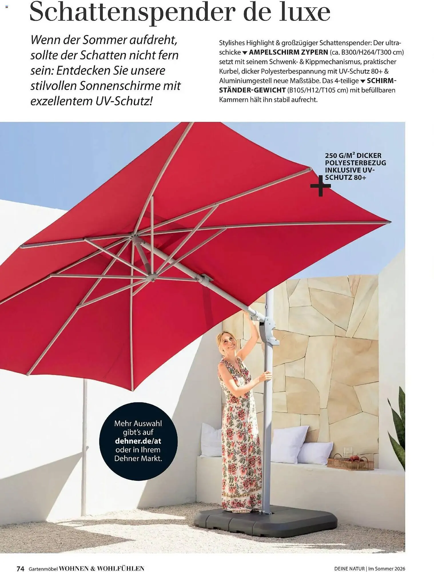 Dehner Prospekt von 17. April bis 31. August 2026 - Prospekt seite 74