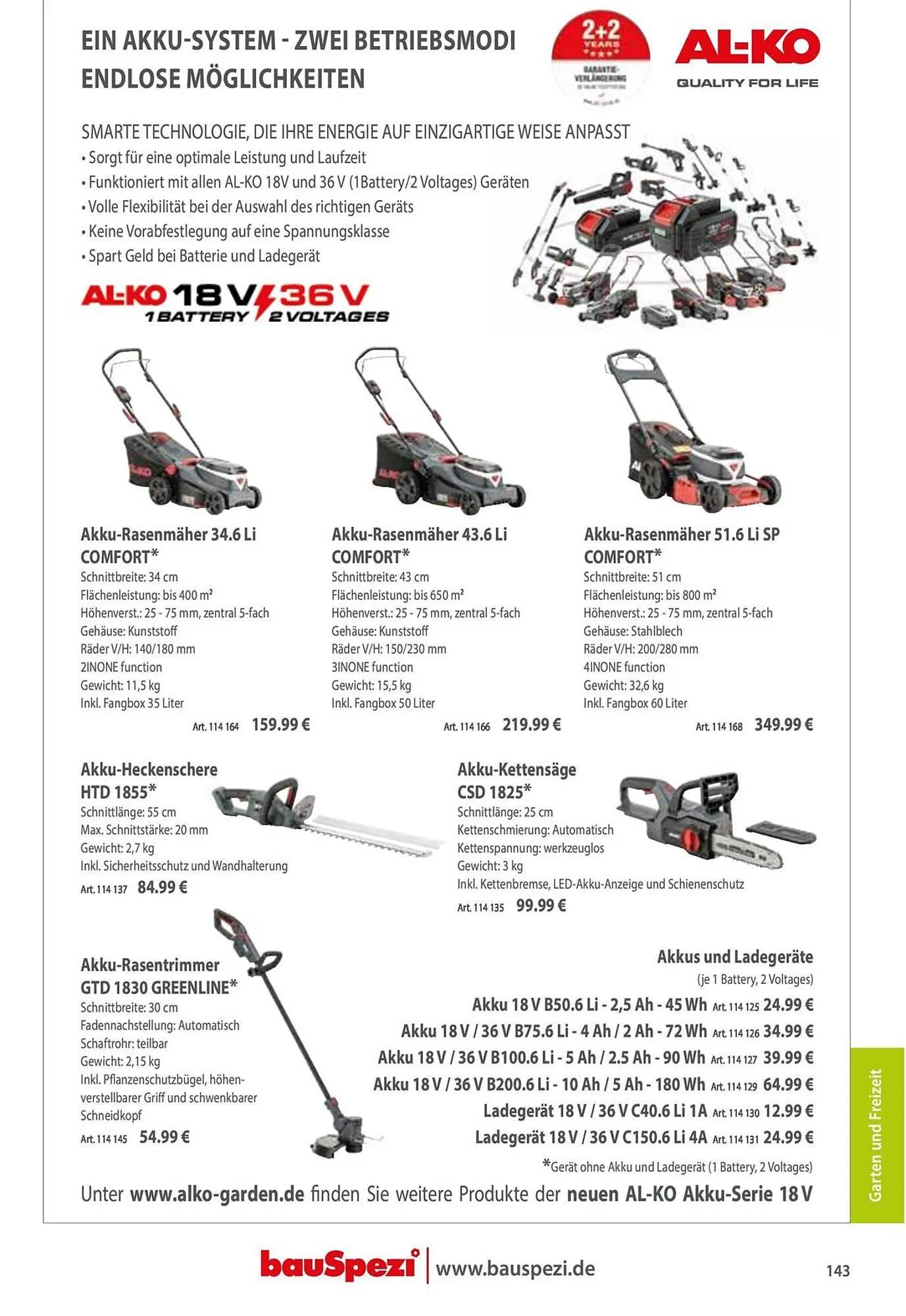 BauSpezi Prospekt von 15. April bis 31. Dezember 2026 - Prospekt seite 145