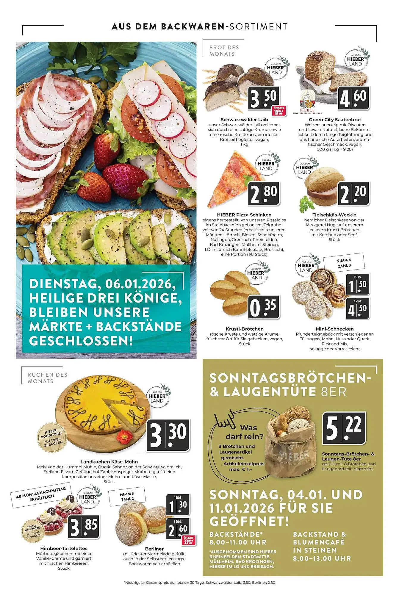 Hieber's Frische Center Prospekt von 4. Januar bis 10. Januar 2026 - Prospekt seite 6