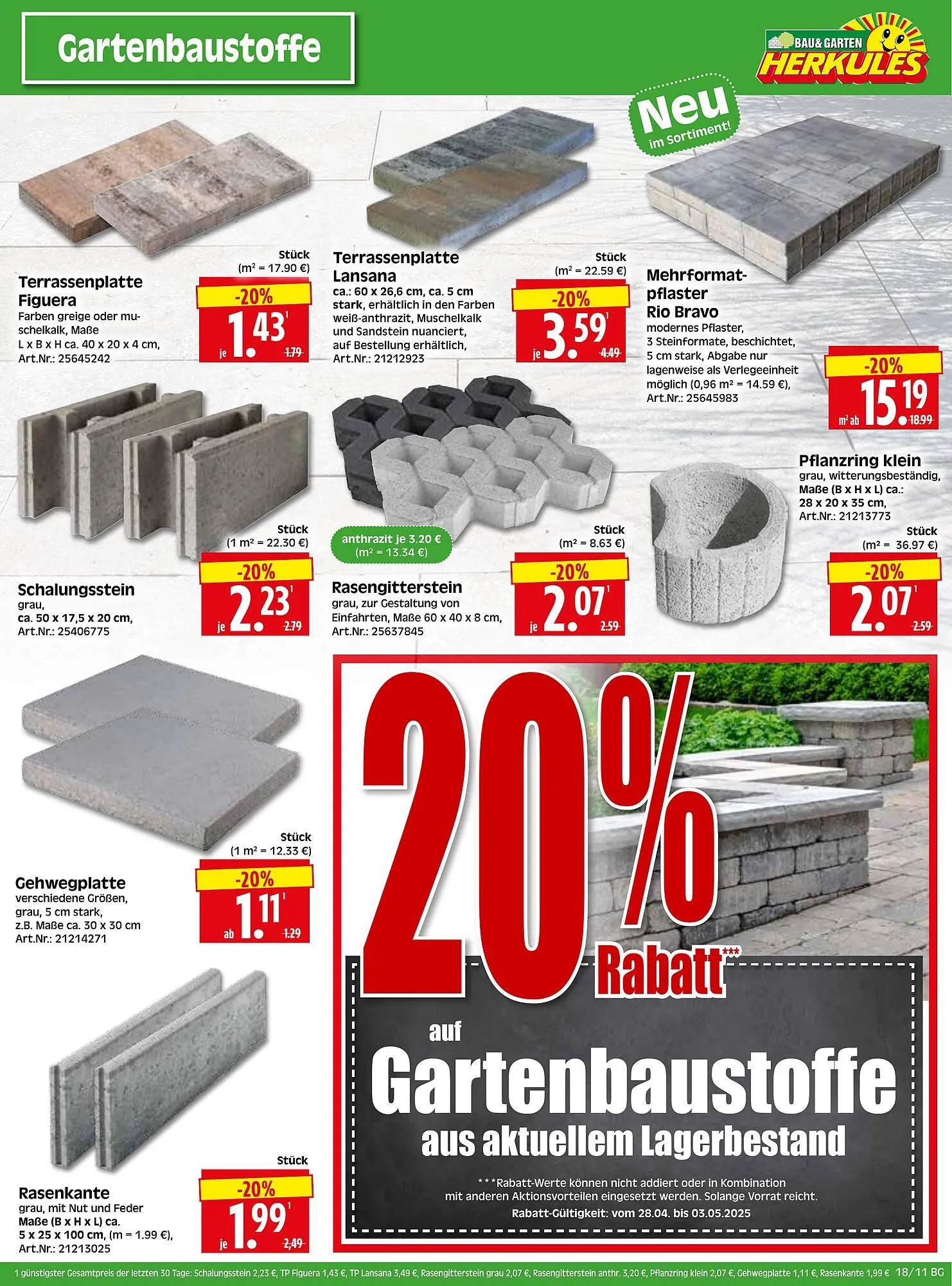 Herkules Baumarkt Prospekt von 28. April bis 3. Mai 2025 - Prospekt seite 13