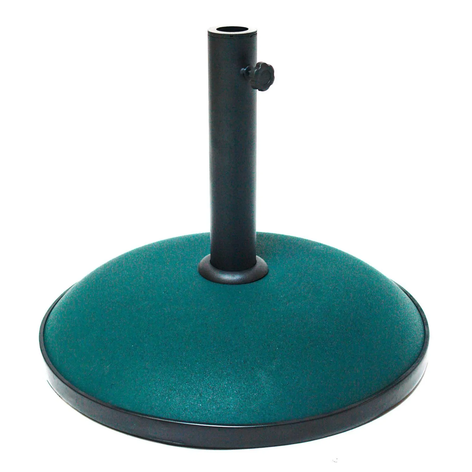 Sonnenschirmständer / Schirmständer Beton dunkelgrün 30 kg Gartenschirmständer