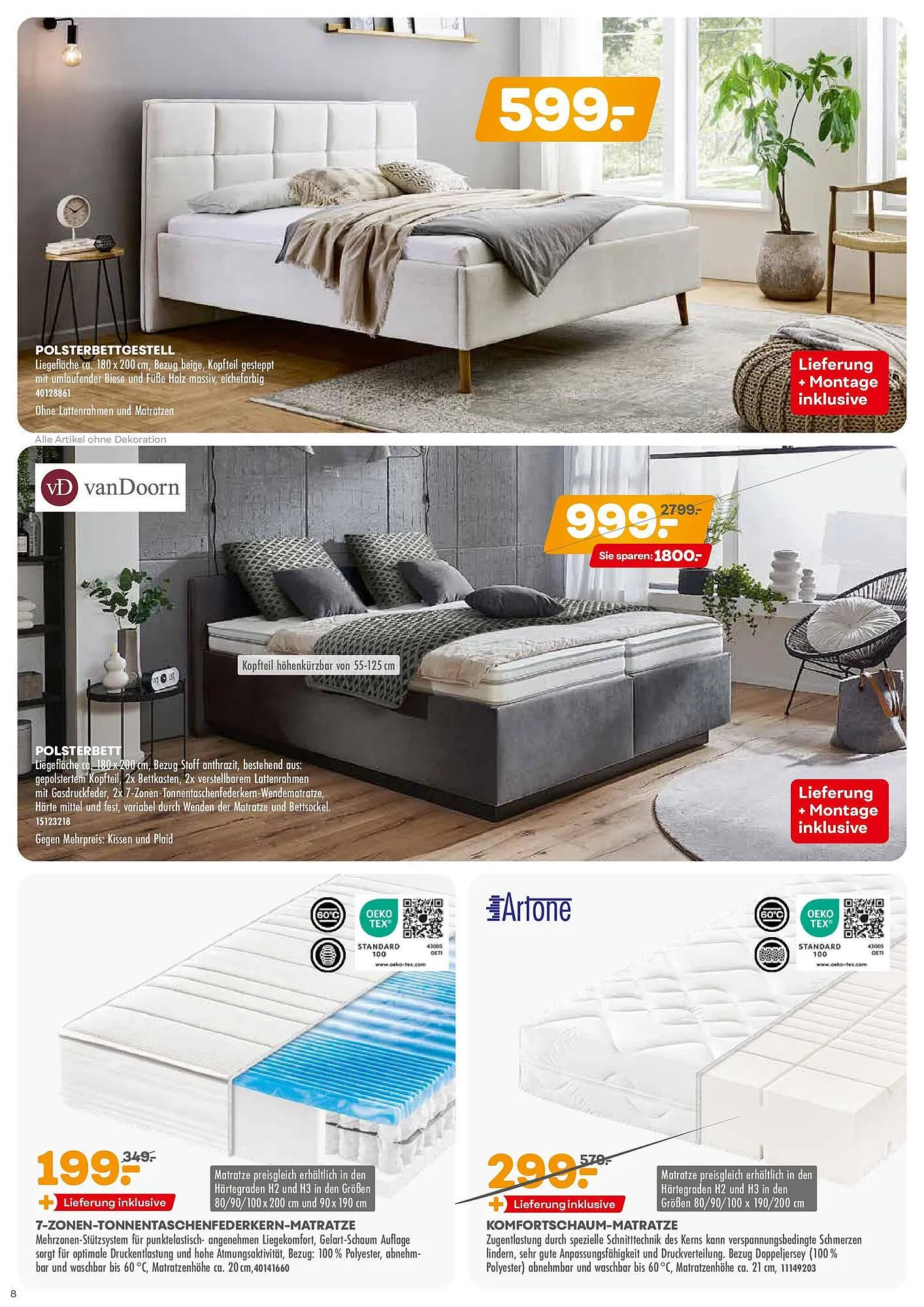 Möbel Kraft Prospekt von 15. April bis 13. Mai 2025 - Prospekt seite 8