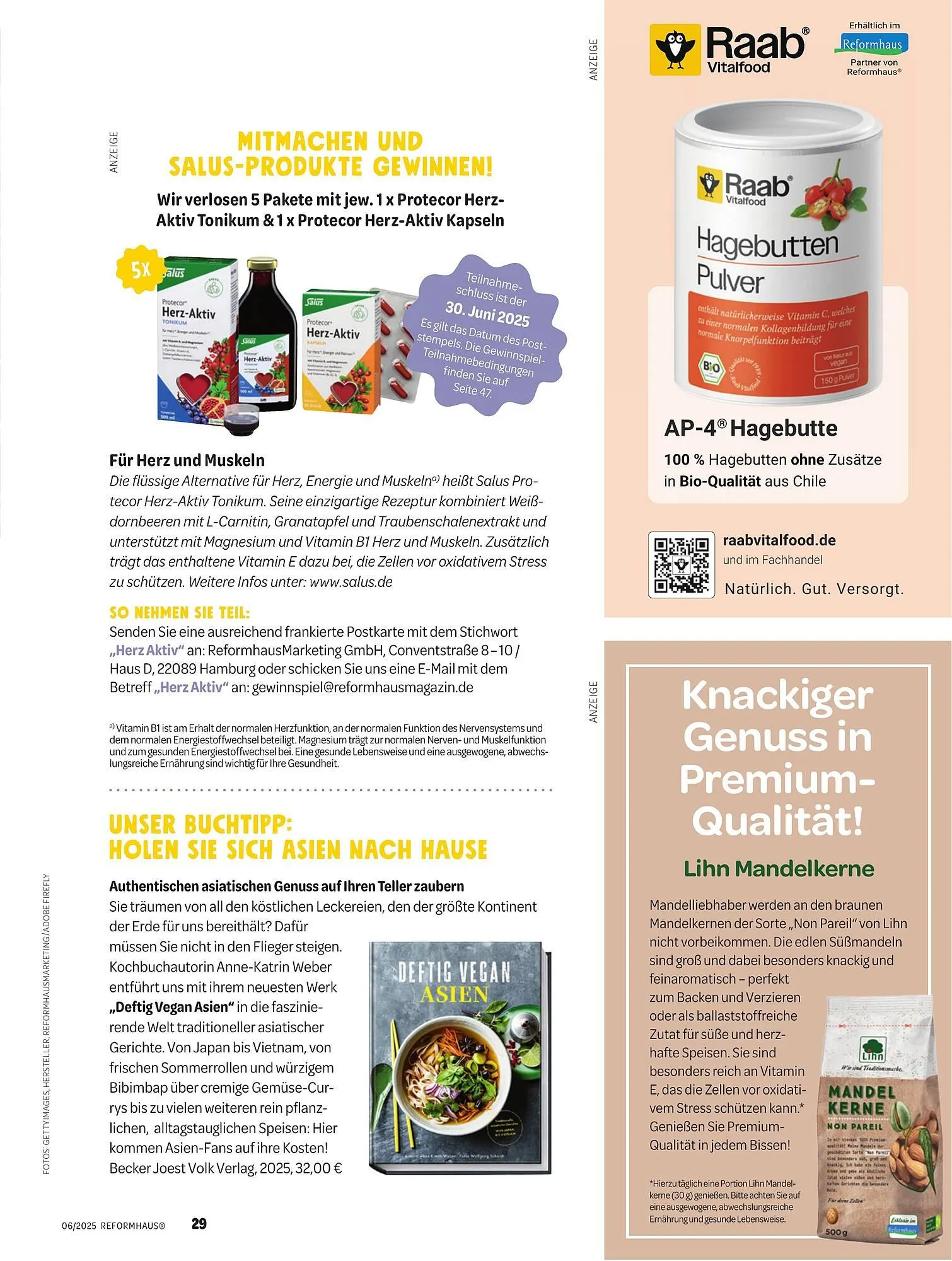 Reformhaus Prospekt von 1. Juni bis 30. Juni 2025 - Prospekt seite 29