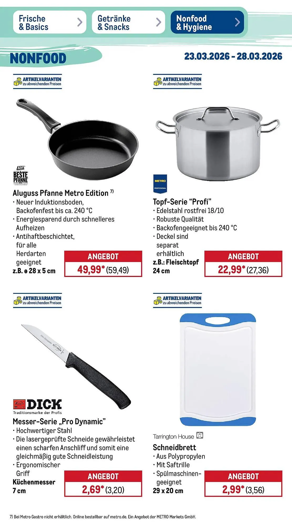 METRO Prospekt von 22. März bis 28. März 2026 - Prospekt seite 46