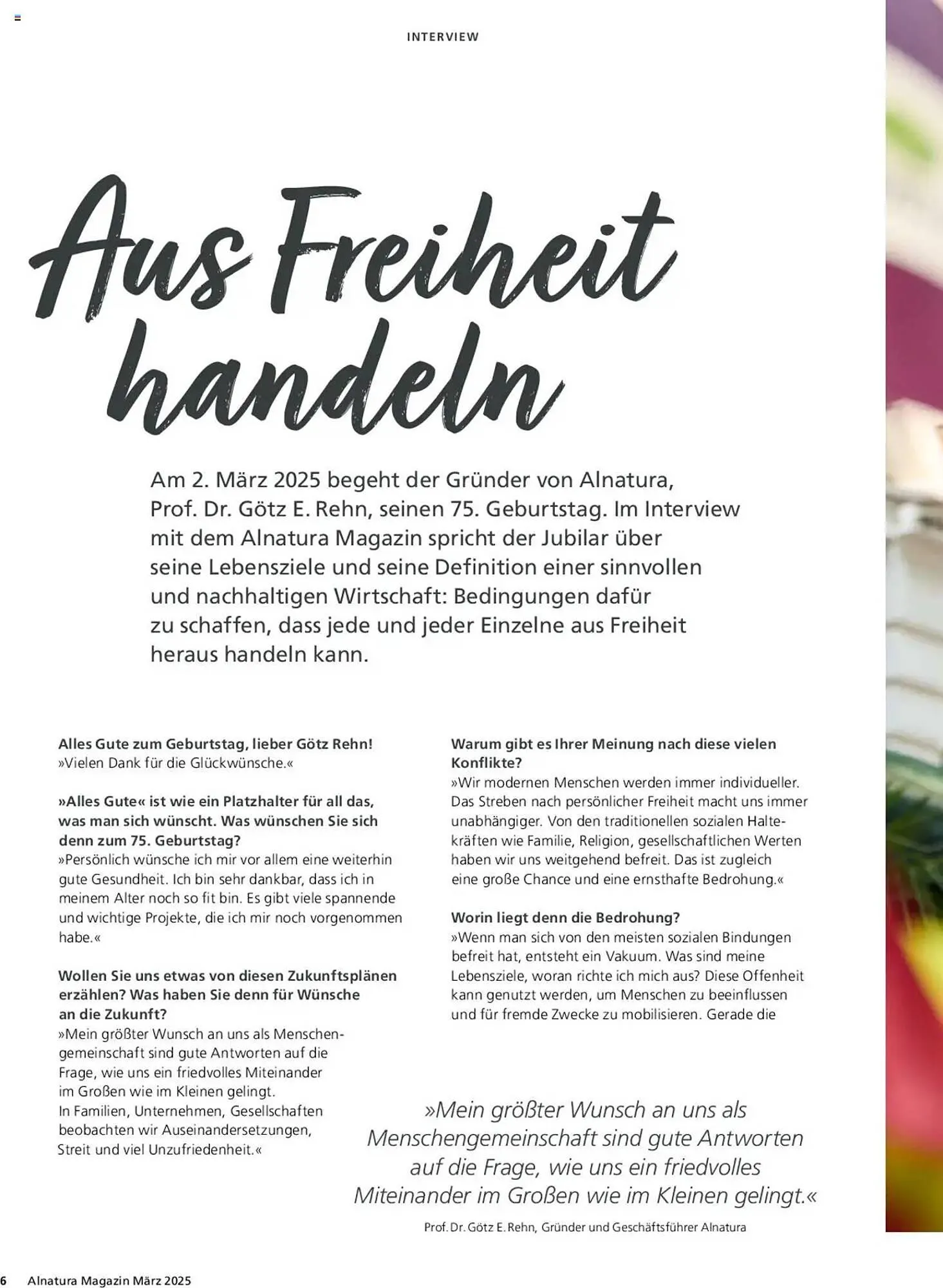 Alnatura Prospekt von 1. März bis 31. März 2025 - Prospekt seite 6