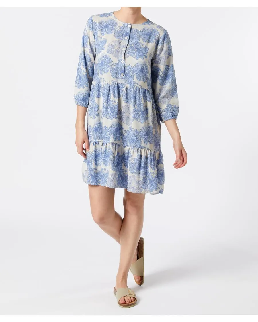 Midikleid mit Blumenmuster