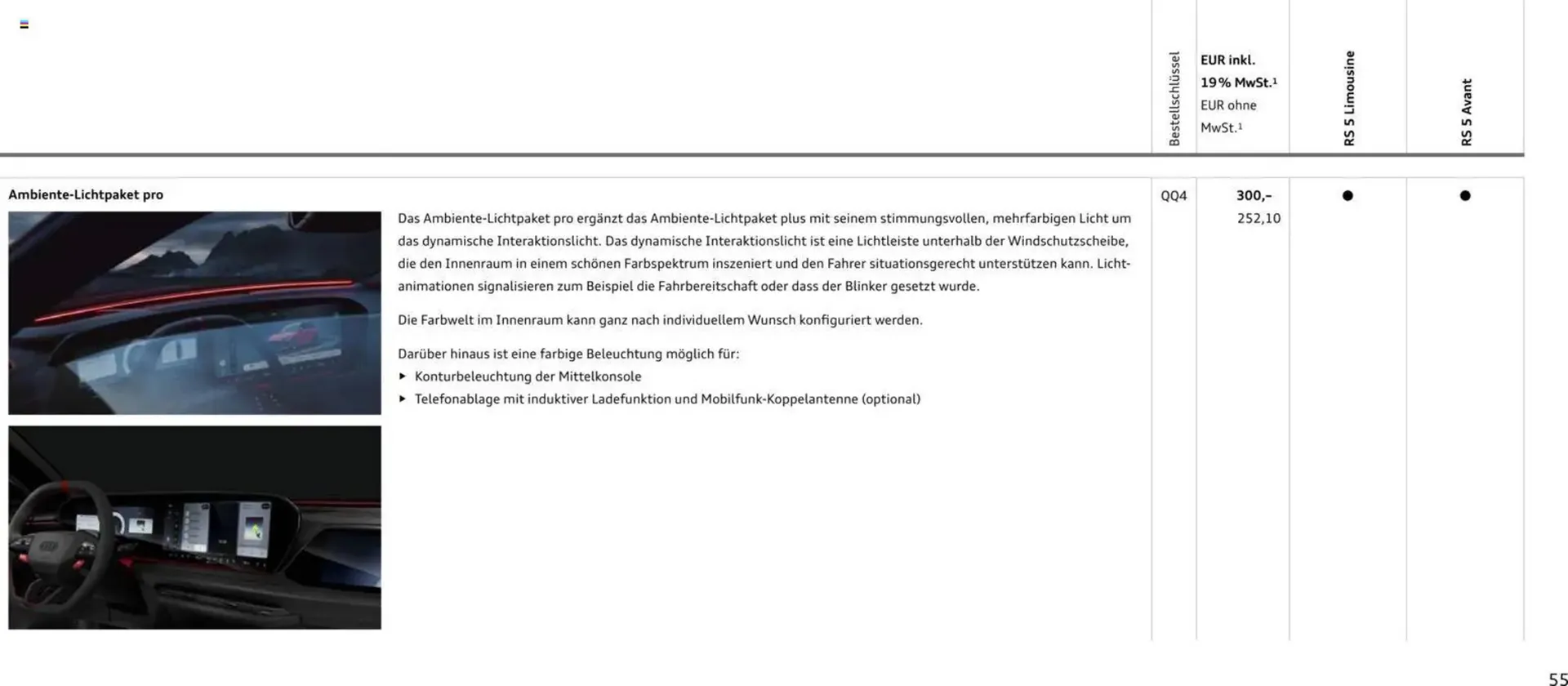 Audi Prospekt von 1. April bis 1. April 2027 - Prospekt seite 55