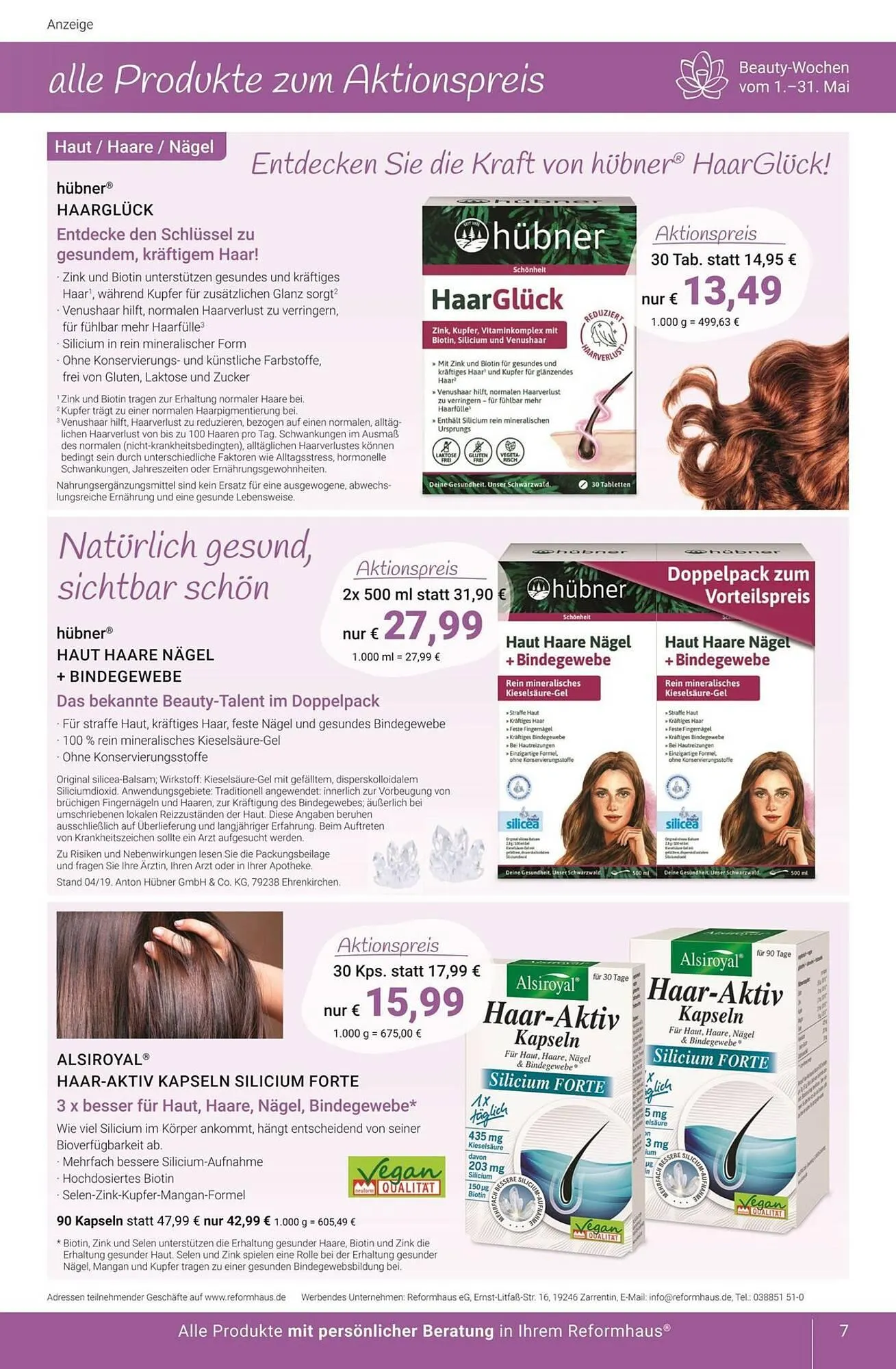 Reformhaus Prospekt von 22. Mai bis 31. Mai 2025 - Prospekt seite 7