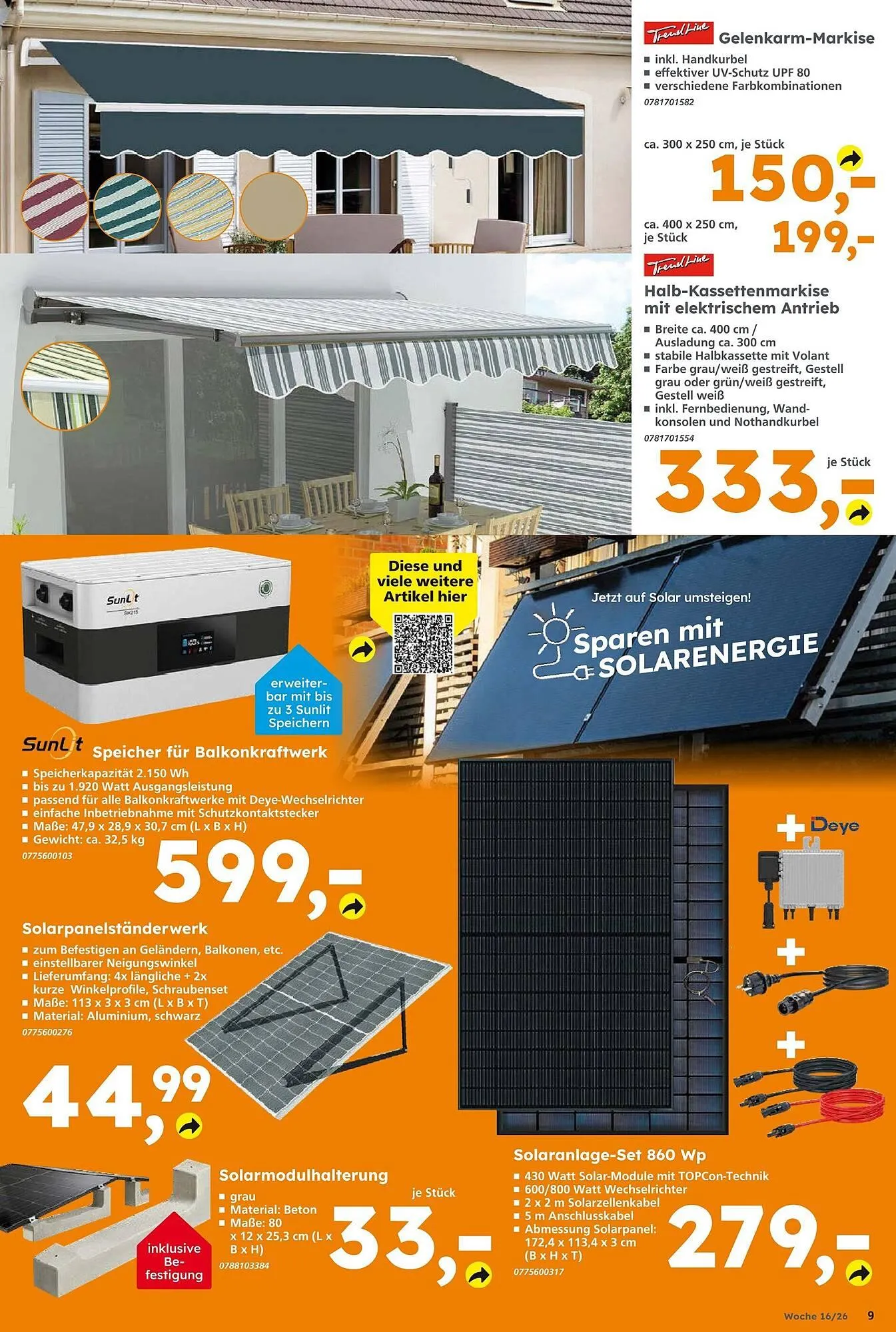 Globus Baumarkt Prospekt von 12. April bis 18. April 2026 - Prospekt seite 9