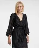 Schwarzes gemustertes Damenkleid ORSAY