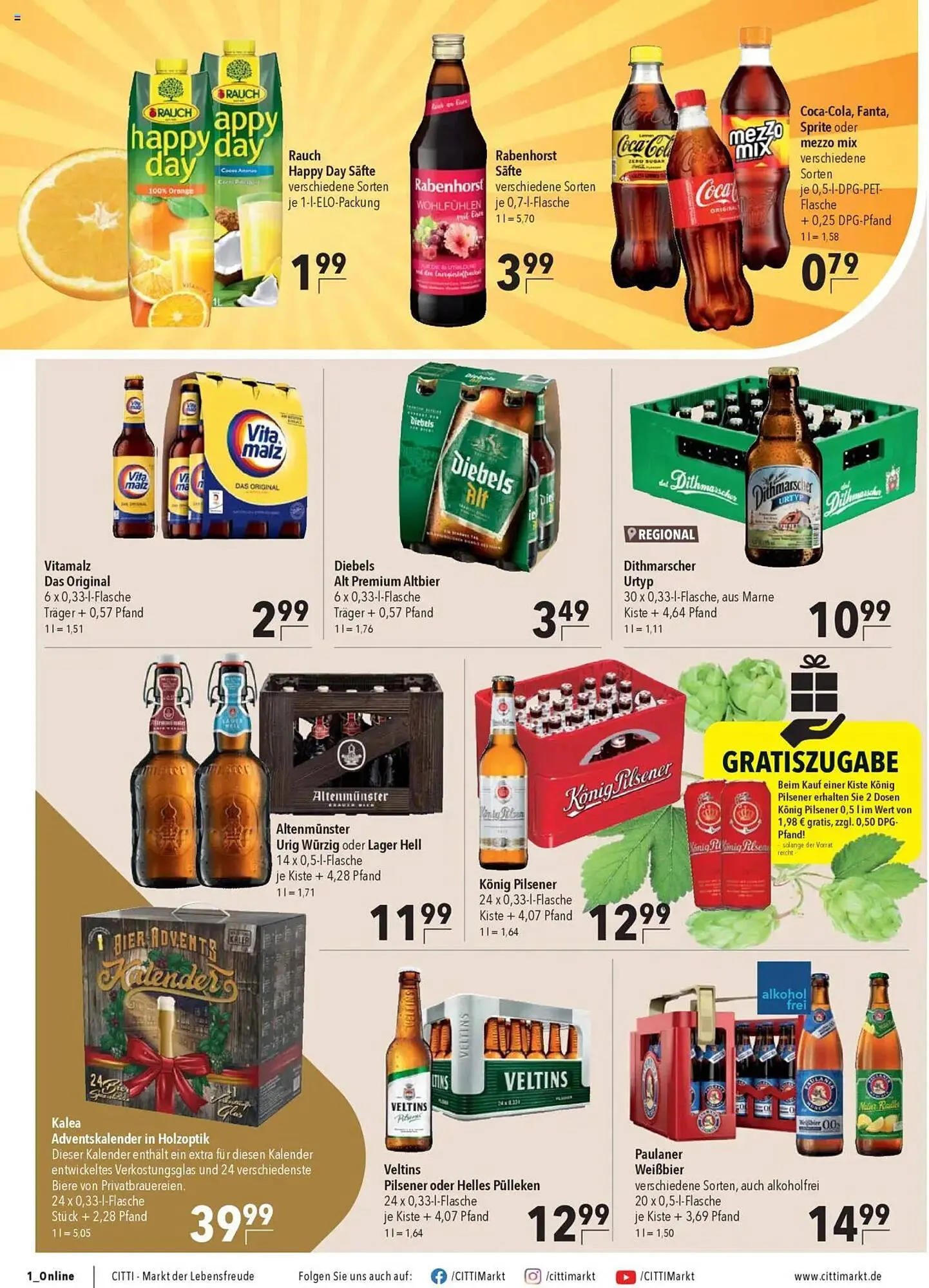 CITTI Markt Prospekt von 8. Oktober bis 14. Oktober 2025 - Prospekt seite 12