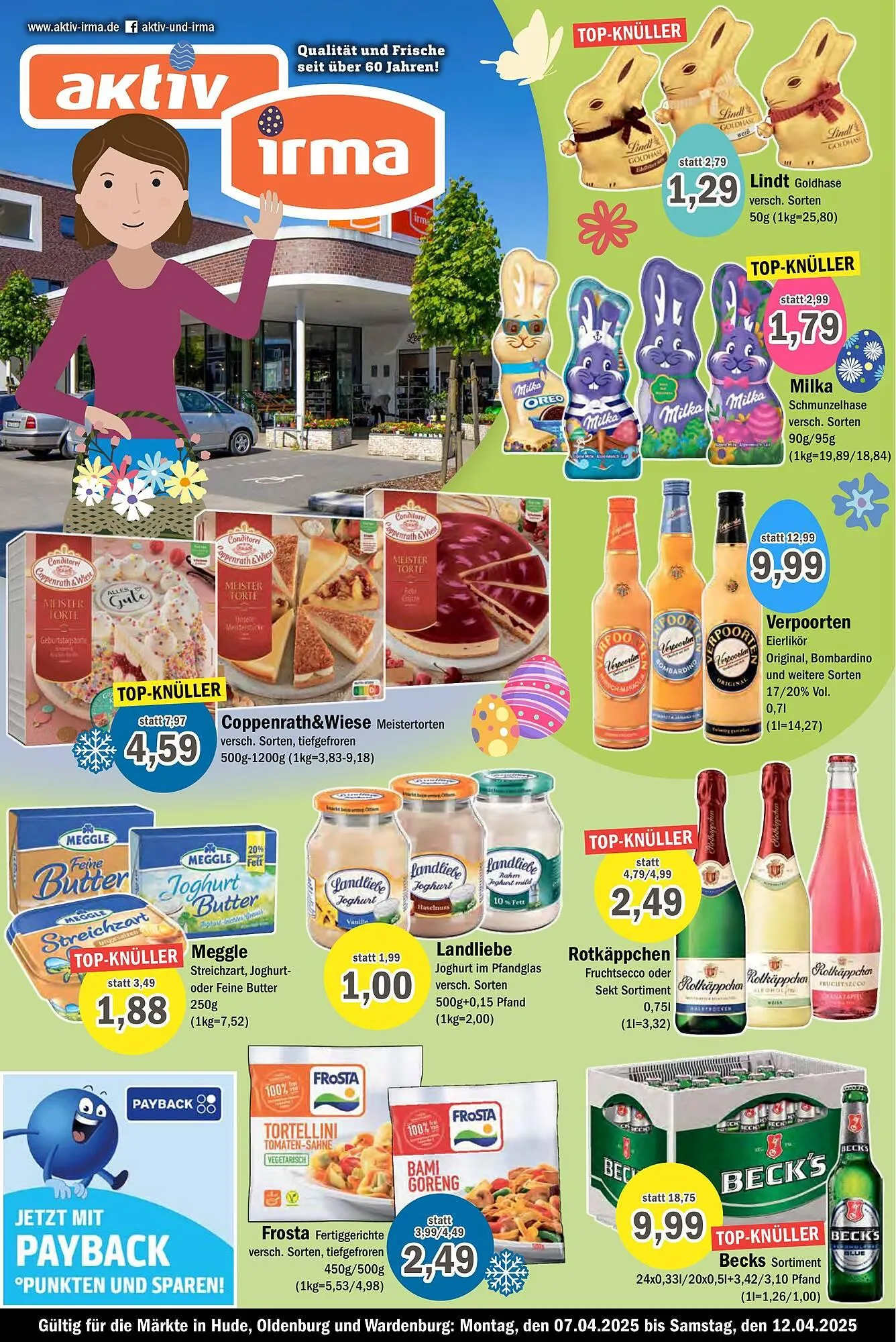 Aktiv Irma Prospekt von 7. April bis 12. April 2025 - Prospekt seite 1