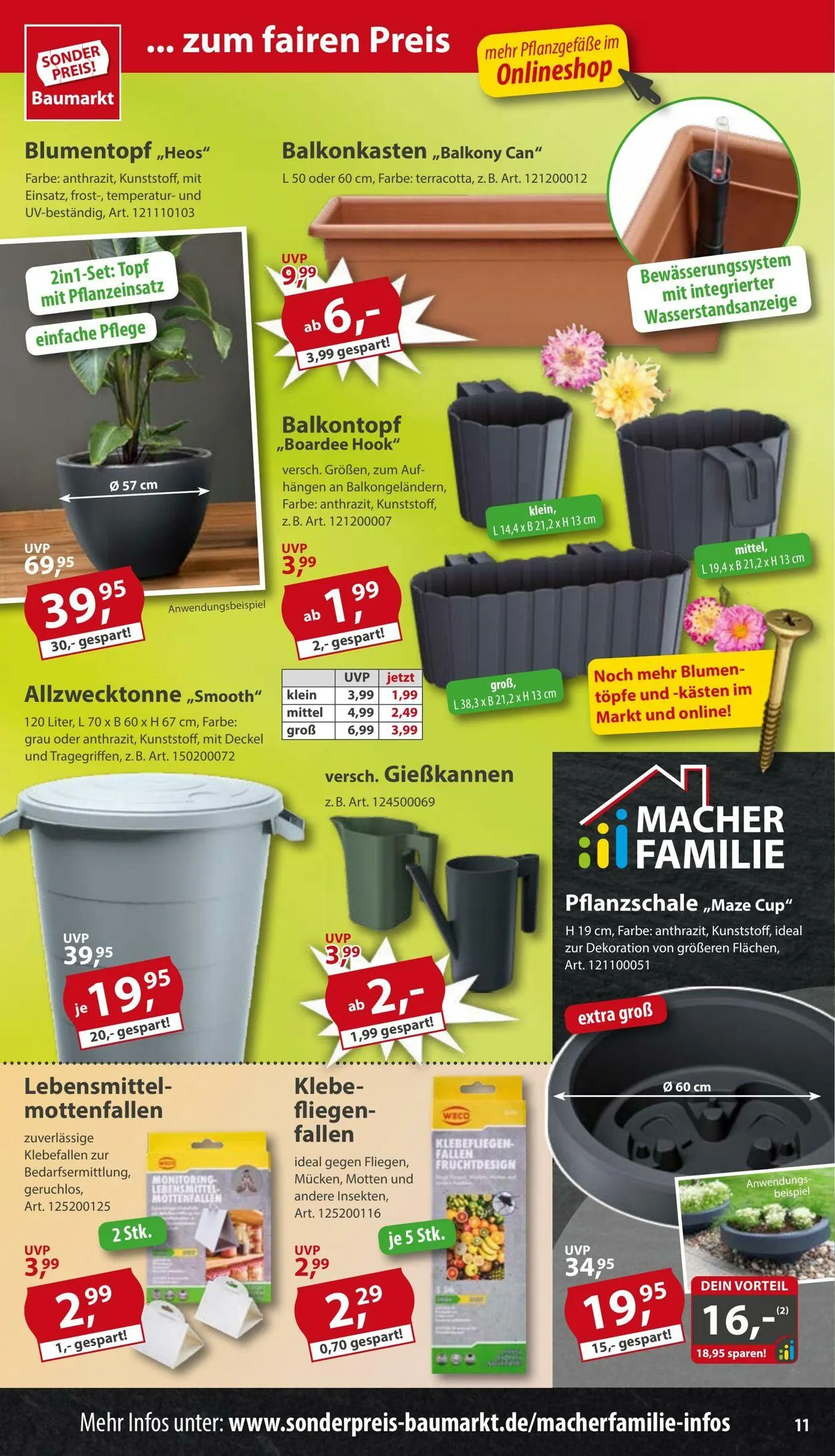 Sonderpreis Baumarkt Aktueller Prospekt von 5. Juli bis 19. Juli 2025 - Prospekt seite 11