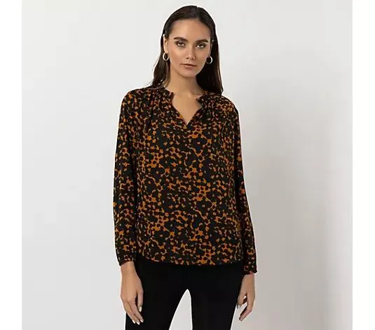 Wählen Sie Ihre Variante: STEFFEN SCHRAUT Bluse New Jersey offener Stehkragen Raffung figurumspielend