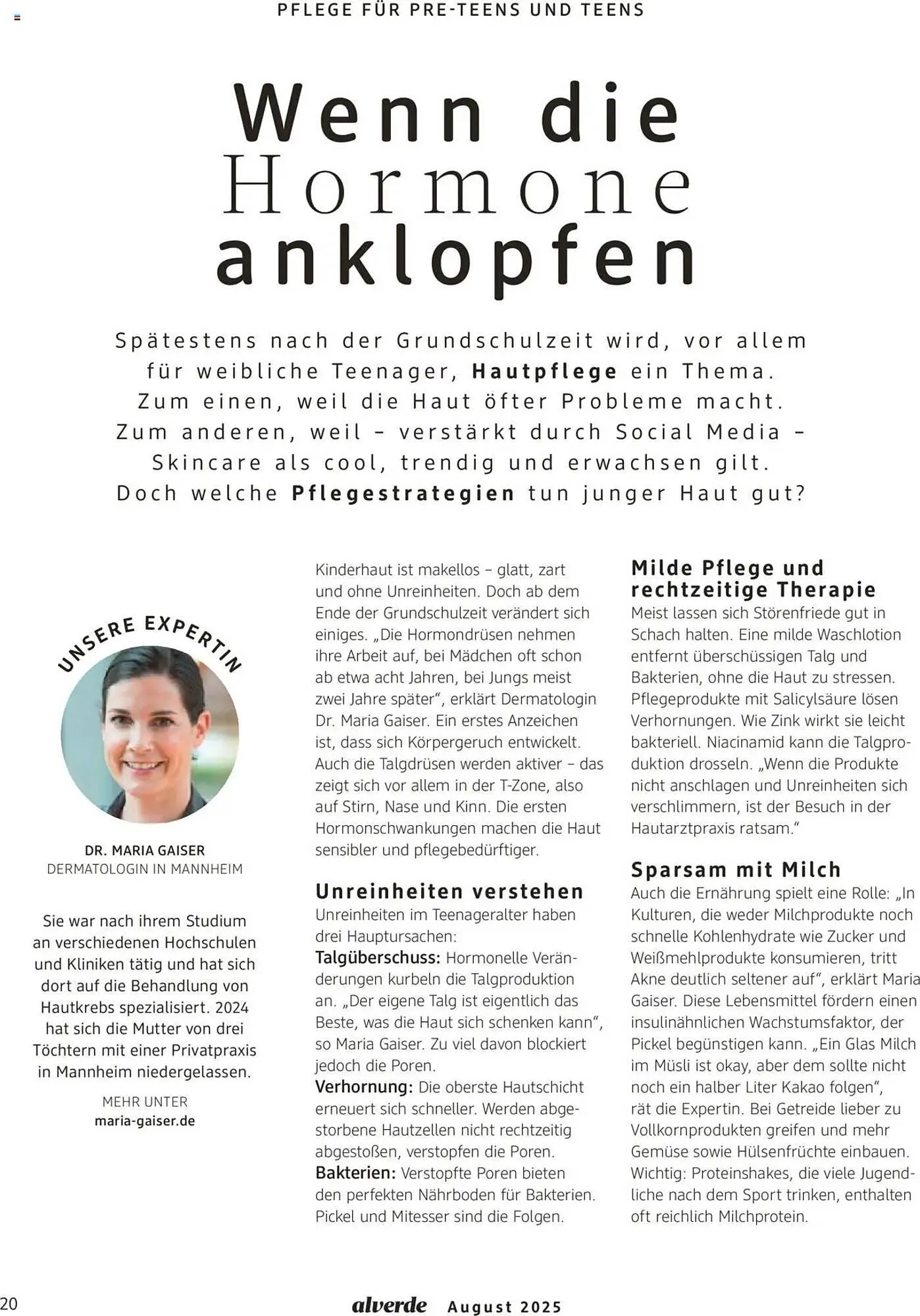 dm drogerie Prospekt von 1. August bis 31. August 2025 - Prospekt seite 20