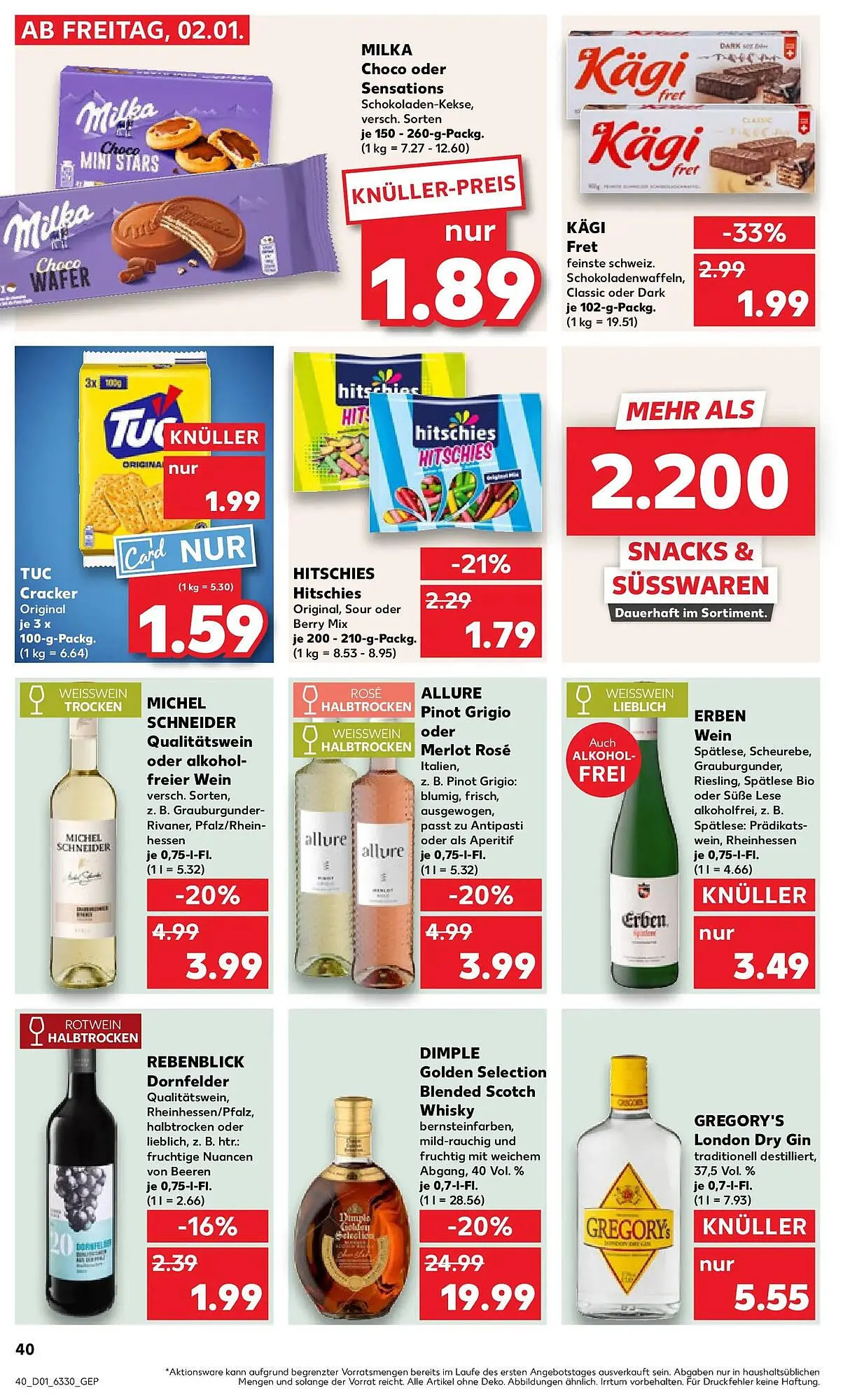 Kaufland Prospekt von 4. Januar bis 7. Januar 2026 - Prospekt seite 40