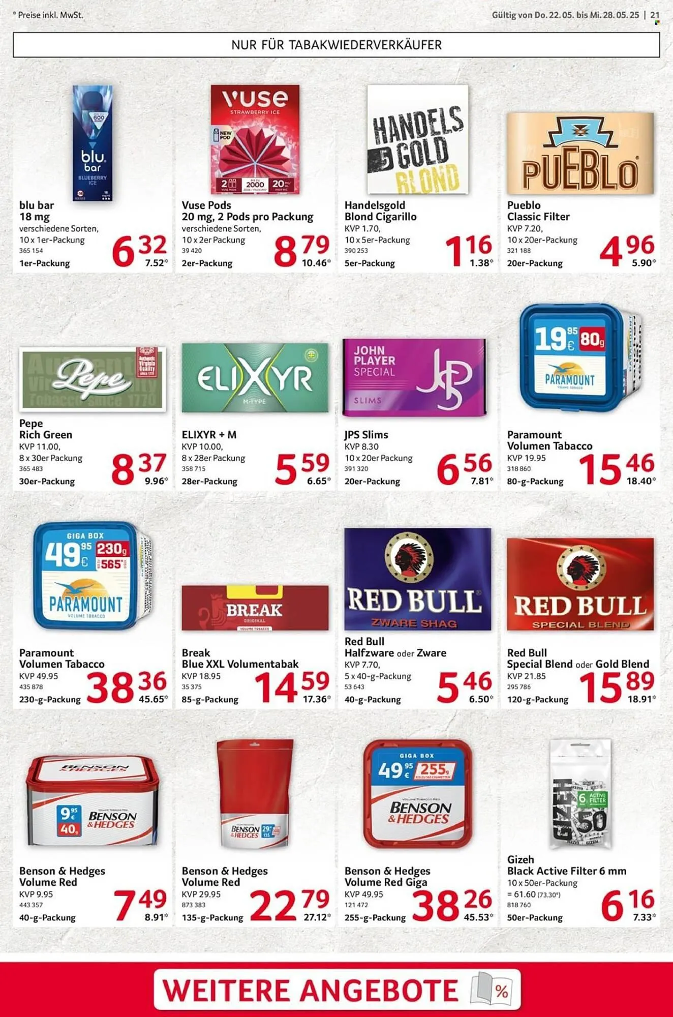 Selgros Prospekt von 22. Mai bis 28. Mai 2025 - Prospekt seite 21