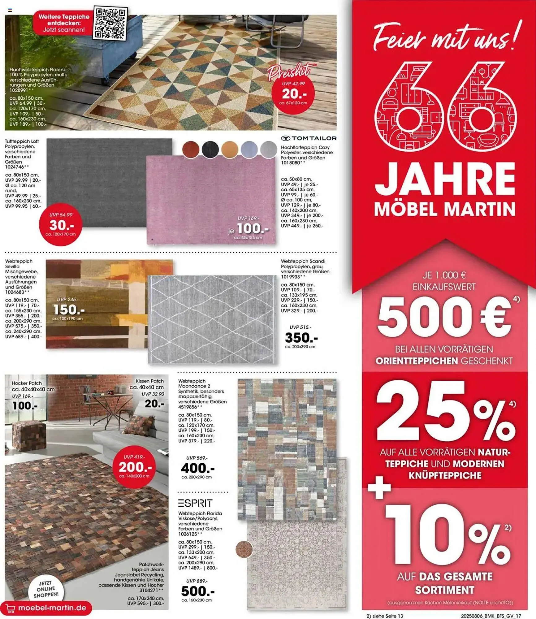 Möbel Martin Prospekt von 6. August bis 19. August 2025 - Prospekt seite 17