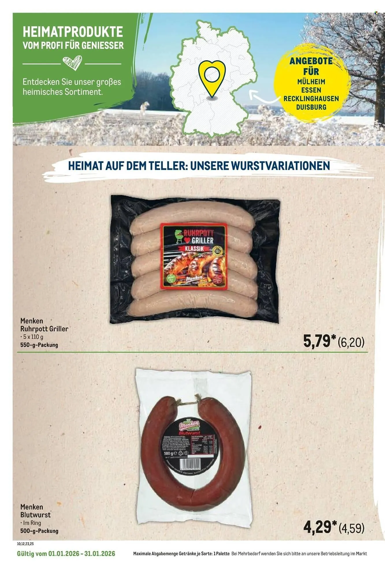 METRO Prospekt von 1. Januar bis 31. Januar 2026 - Prospekt seite 20