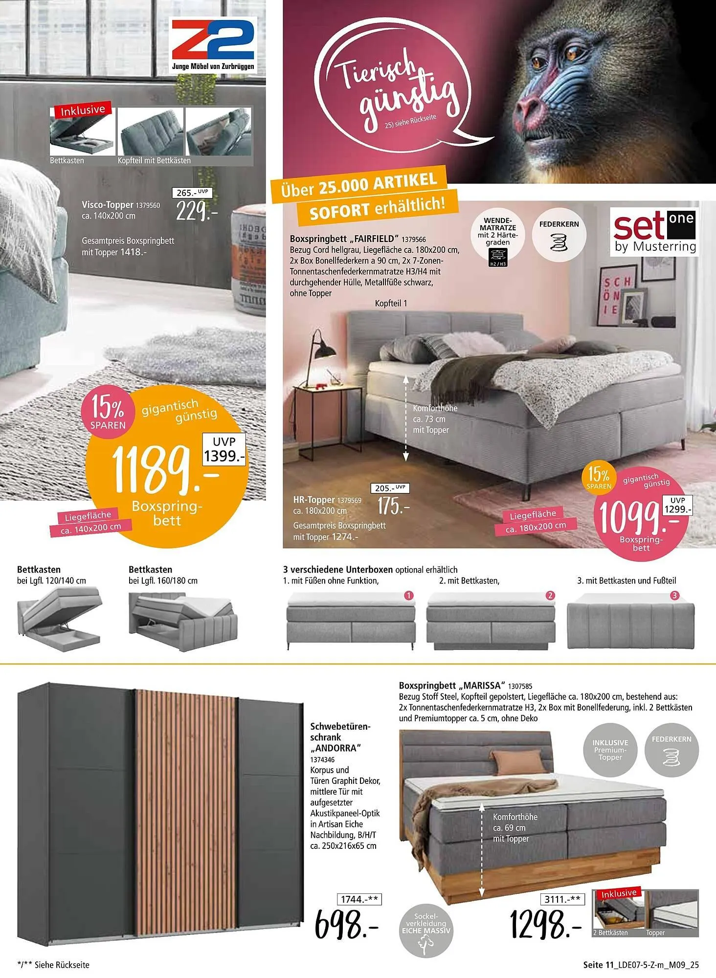 Zurbrüggen Prospekt von 12. Juli bis 9. August 2025 - Prospekt seite 11