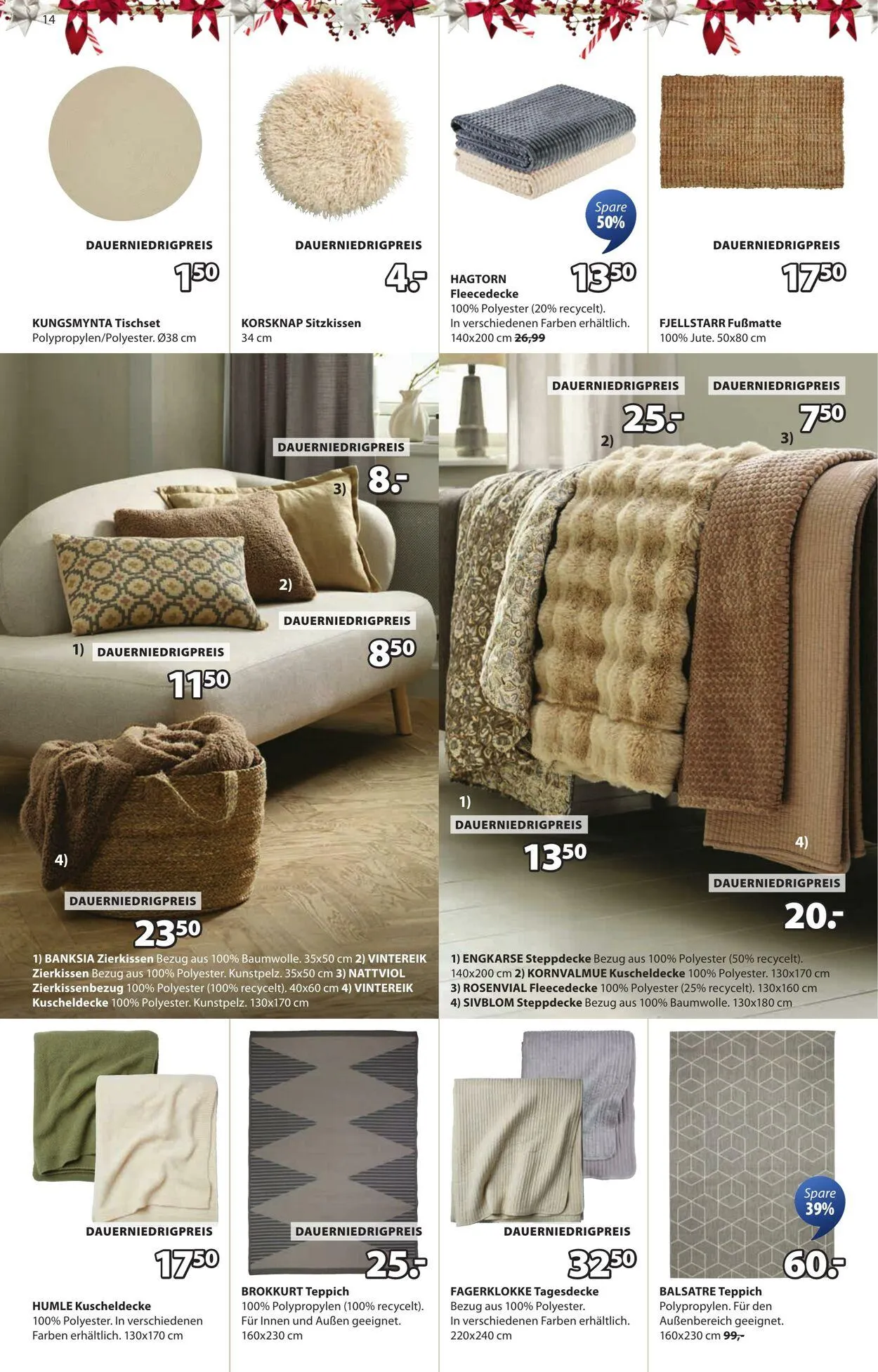 JYSK von 15. Dezember bis 29. Dezember 2025 - Prospekt seite 15