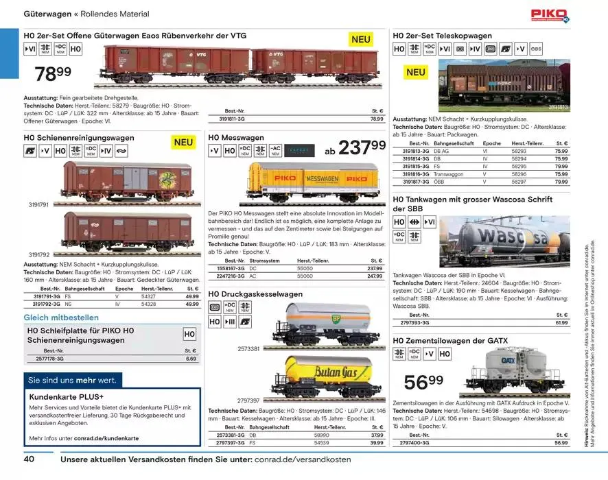 Modellbahn Katalog von 29. Oktober bis 31. Dezember 2025 - Prospekt seite 42