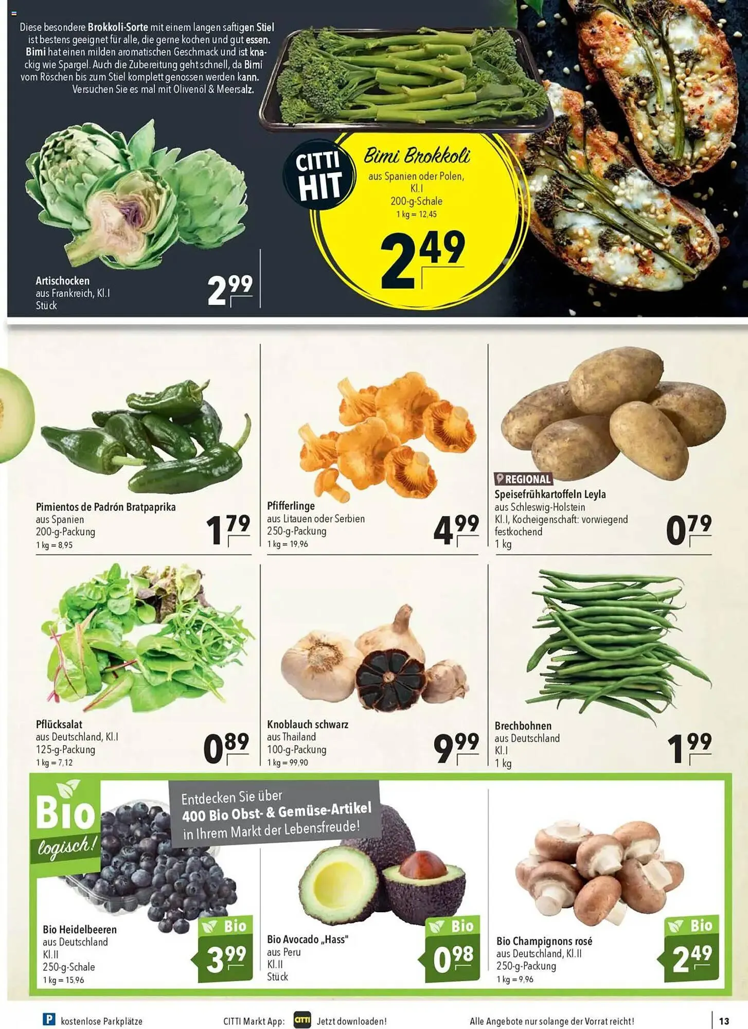 CITTI Markt Prospekt von 30. Juli bis 5. August 2025 - Prospekt seite 13