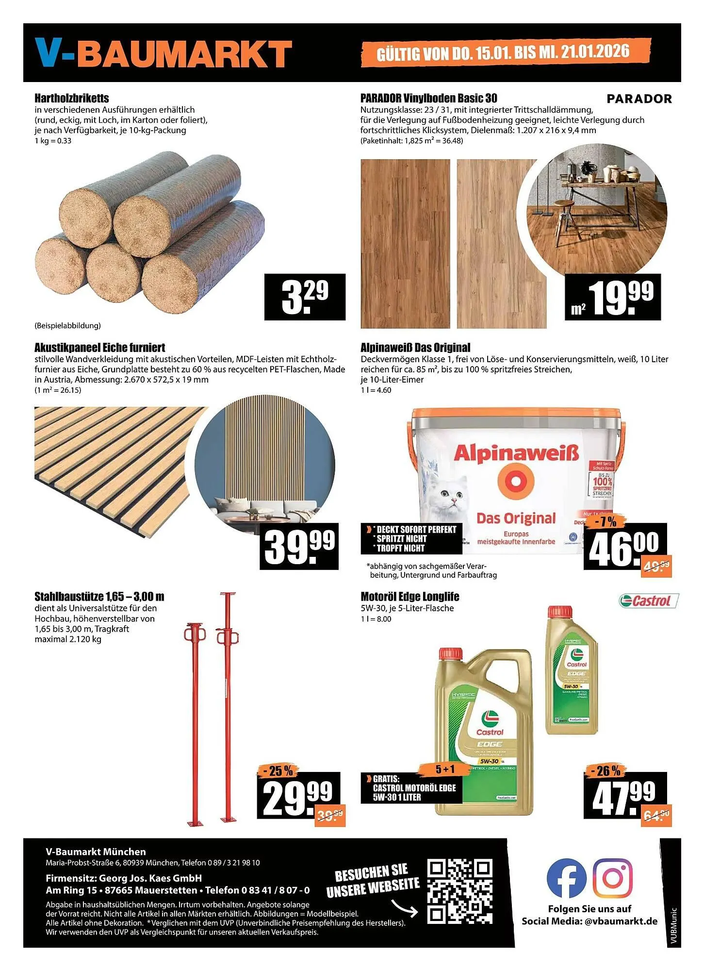 V Baumarkt Prospekt von 15. Januar bis 22. Januar 2026 - Prospekt seite 4