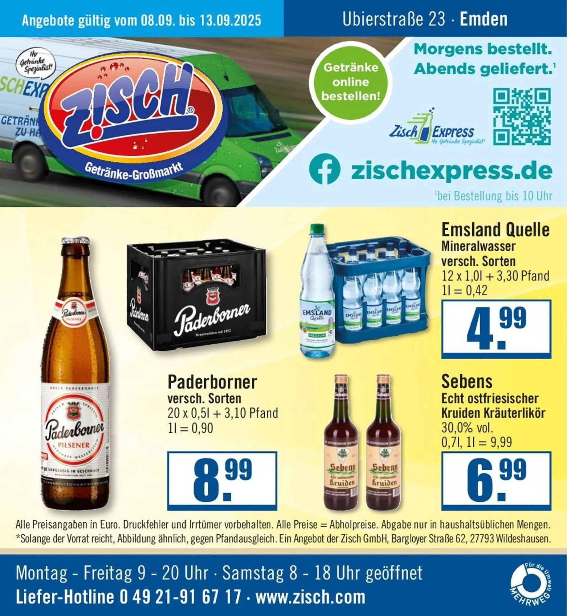 Zisch Prospekt von 8. September bis 13. September 2025 - Prospekt seite 1