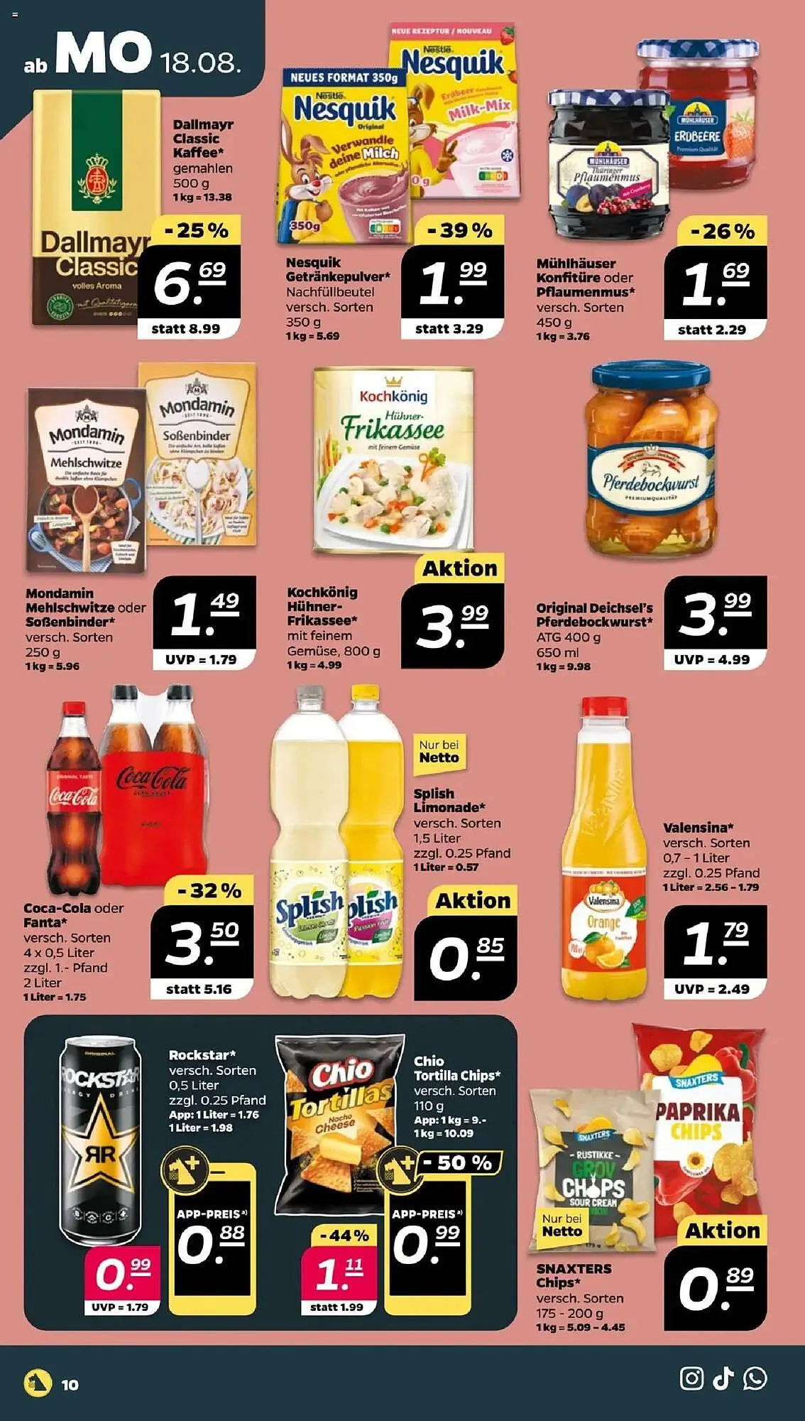 NETTO Prospekt von 18. August bis 23. August 2025 - Prospekt seite 10