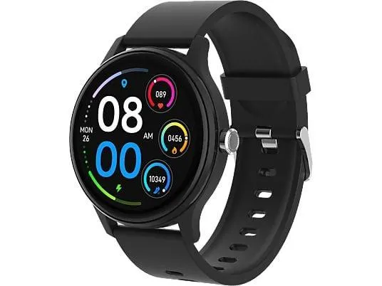 PEAQ PSW 100-BK Smartwatch Plastik, 135 - 230 mm, Schwarz