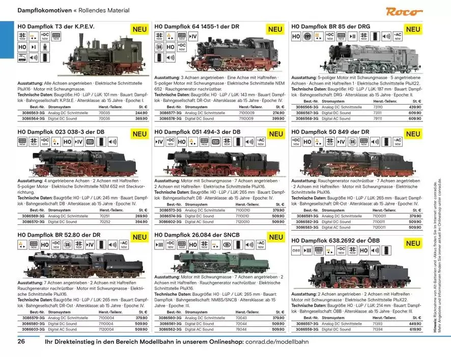 Modellbahn Katalog von 29. Oktober bis 31. Dezember 2025 - Prospekt seite 28