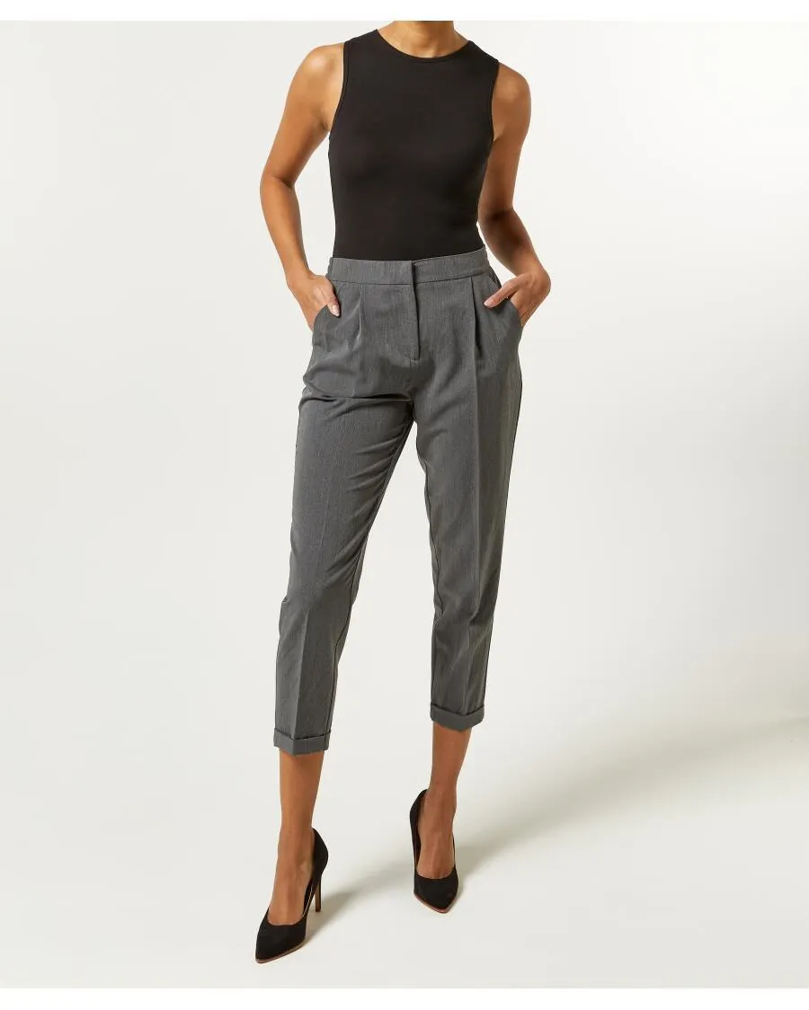 Graue Anzughose Janina, 7/8-Länge