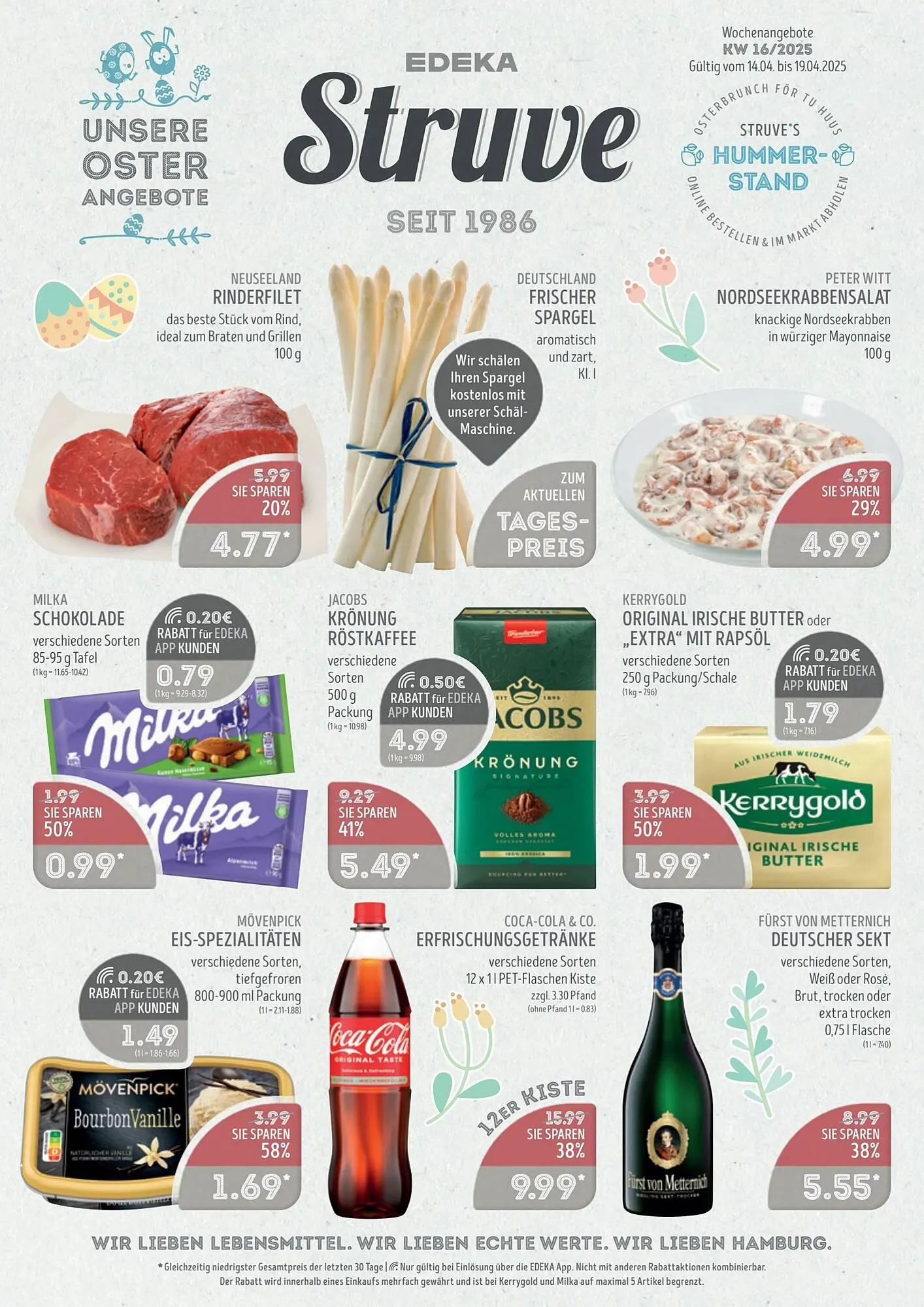 Edeka Struve Prospekt von 14. April bis 20. April 2025 - Prospekt seite 1