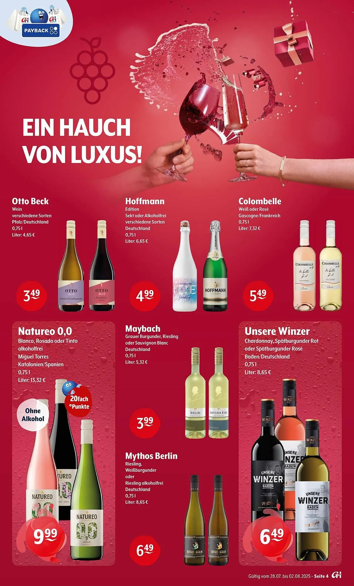Getränke Hoffmann Prospekt von 28. Juli bis 2. August 2025 - Prospekt seite 4