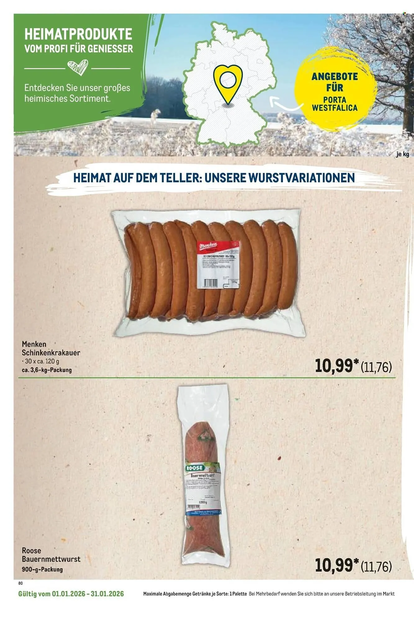 METRO Prospekt von 1. Januar bis 31. Januar 2026 - Prospekt seite 44