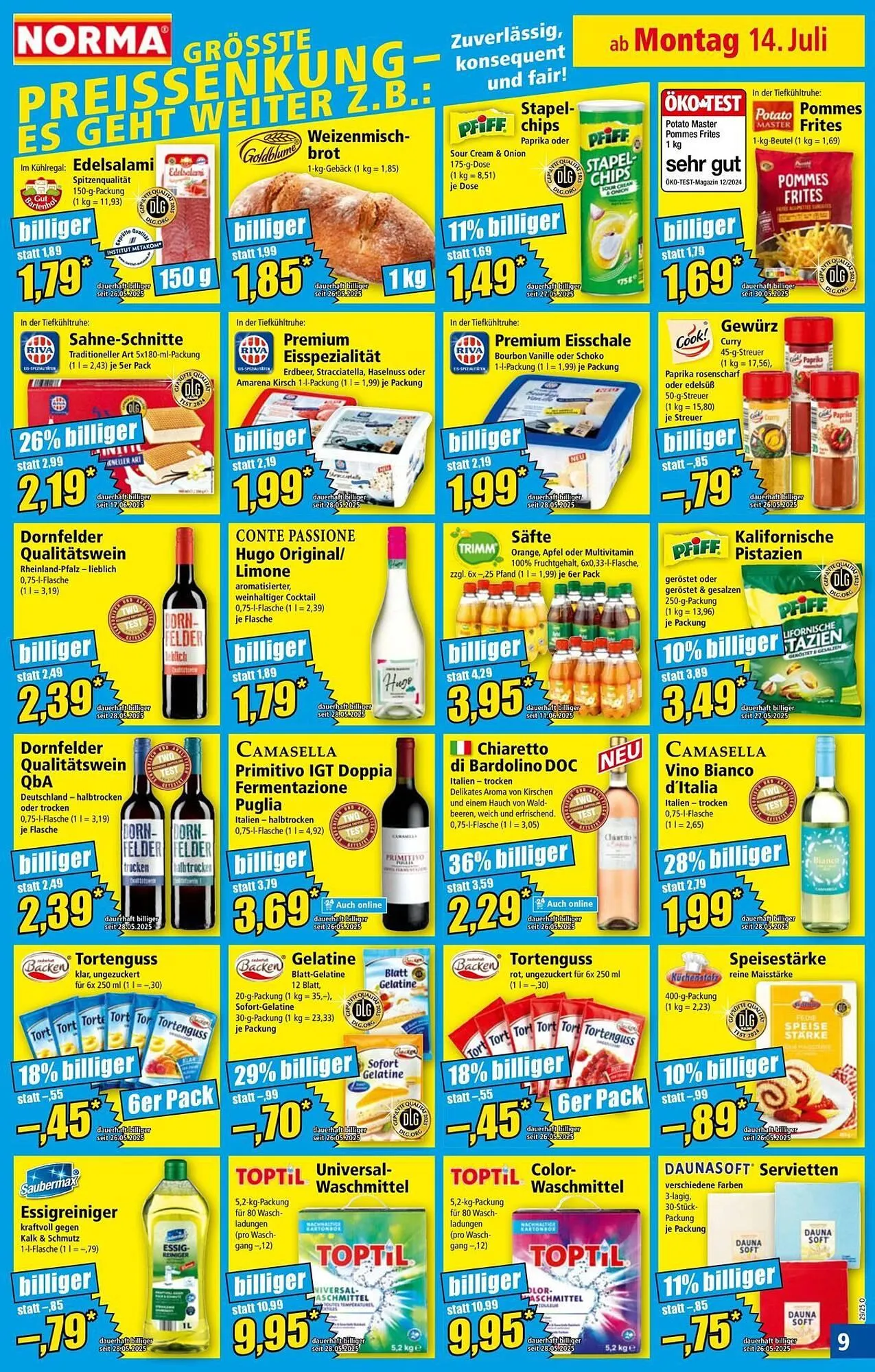 Norma Prospekt von 14. Juli bis 20. Juli 2025 - Prospekt seite 9