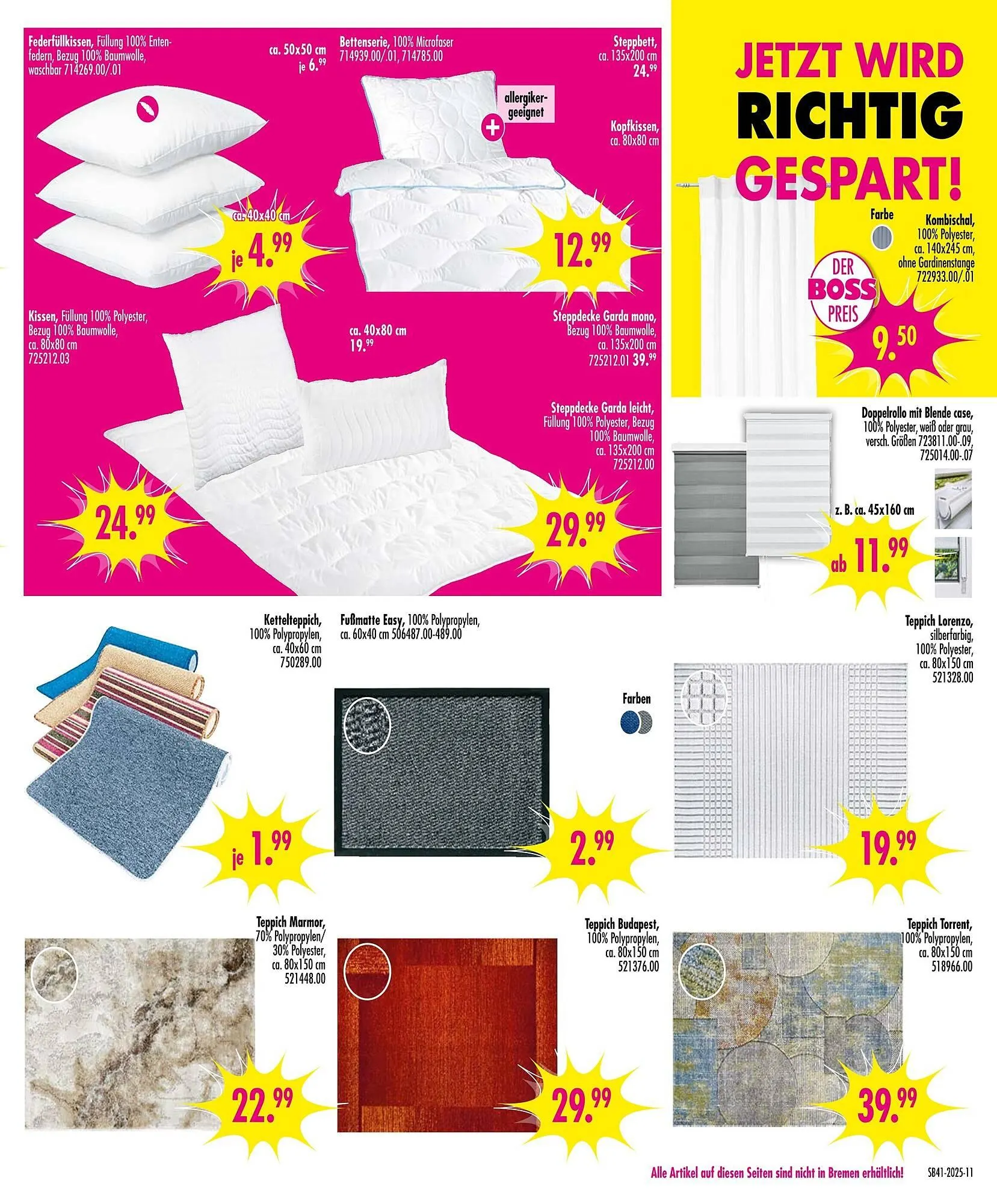 Möbel Boss Prospekt von 4. Oktober bis 10. Oktober 2025 - Prospekt seite 11