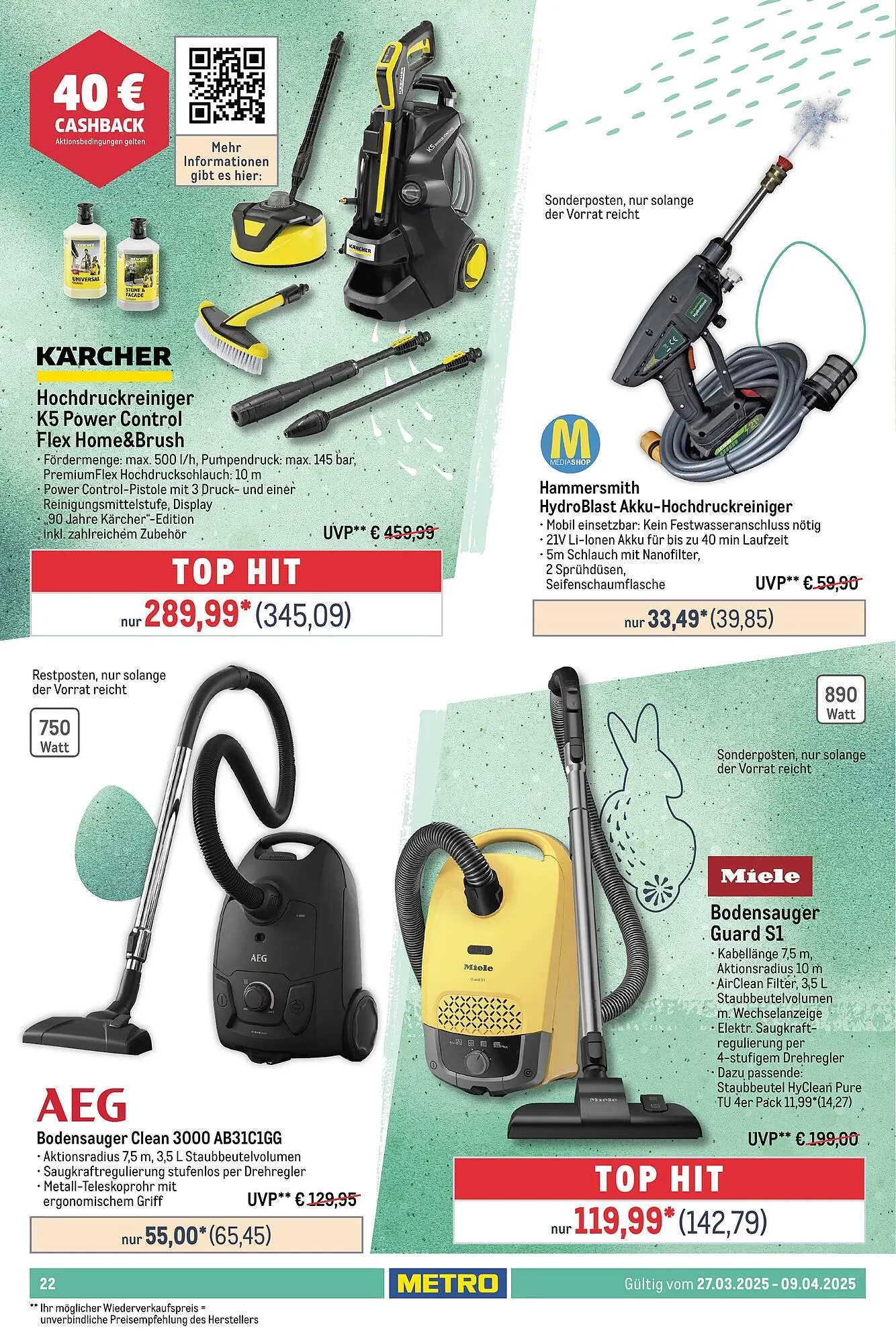 METRO Prospekt von 27. März bis 8. April 2025 - Prospekt seite 22