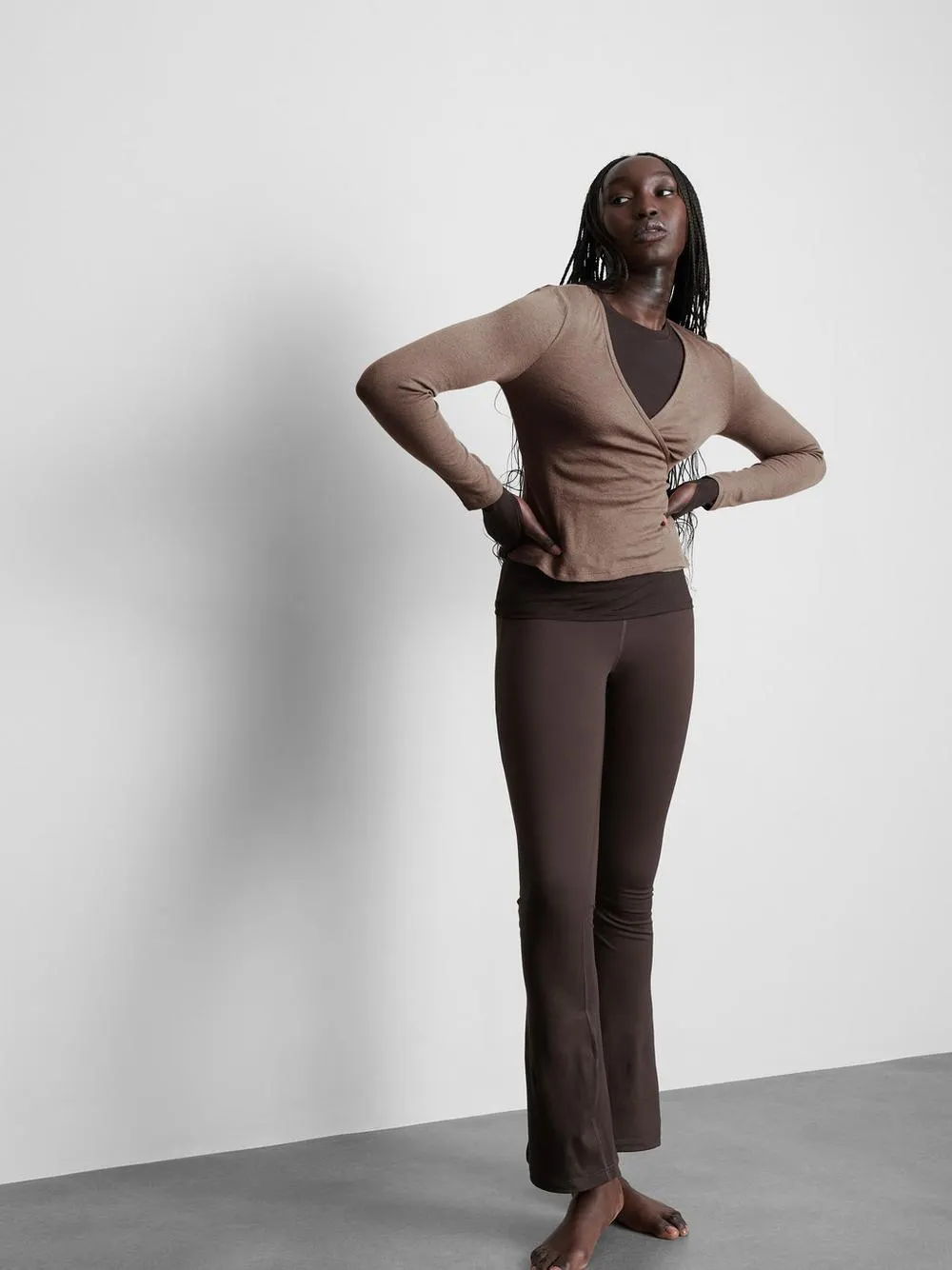 Rita Ora Cotton-Blend Wrap Cardigan