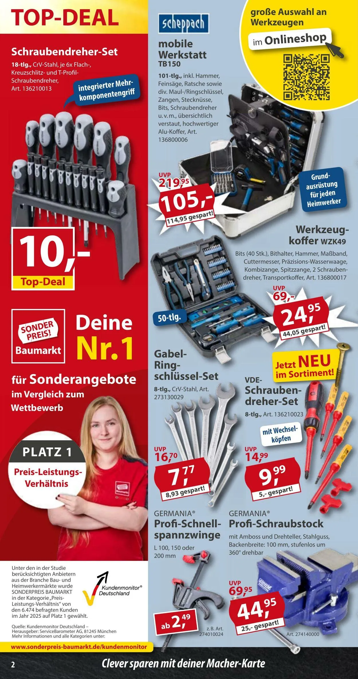 Sonderpreis Baumarkt Aktueller Prospekt von 25. Oktober bis 8. November 2025 - Prospekt seite 2