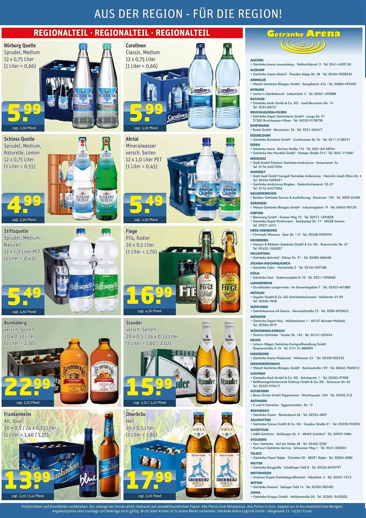 Getränke Arena Prospekt von 30. März bis 4. April 2026 - Prospekt seite 4