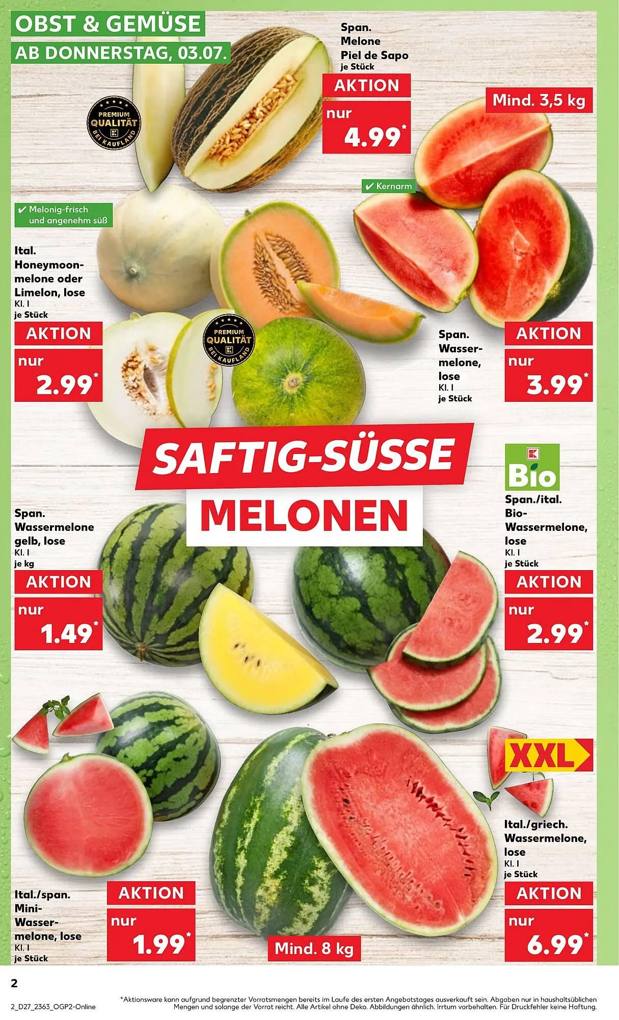 Kaufland Prospekt von 3. Juli bis 9. Juli 2025 - Prospekt seite 2