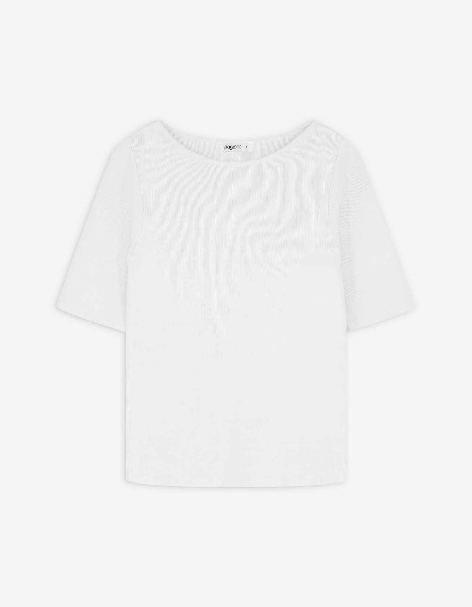 Camicia in maglia - Scollo a barchetta - bianco