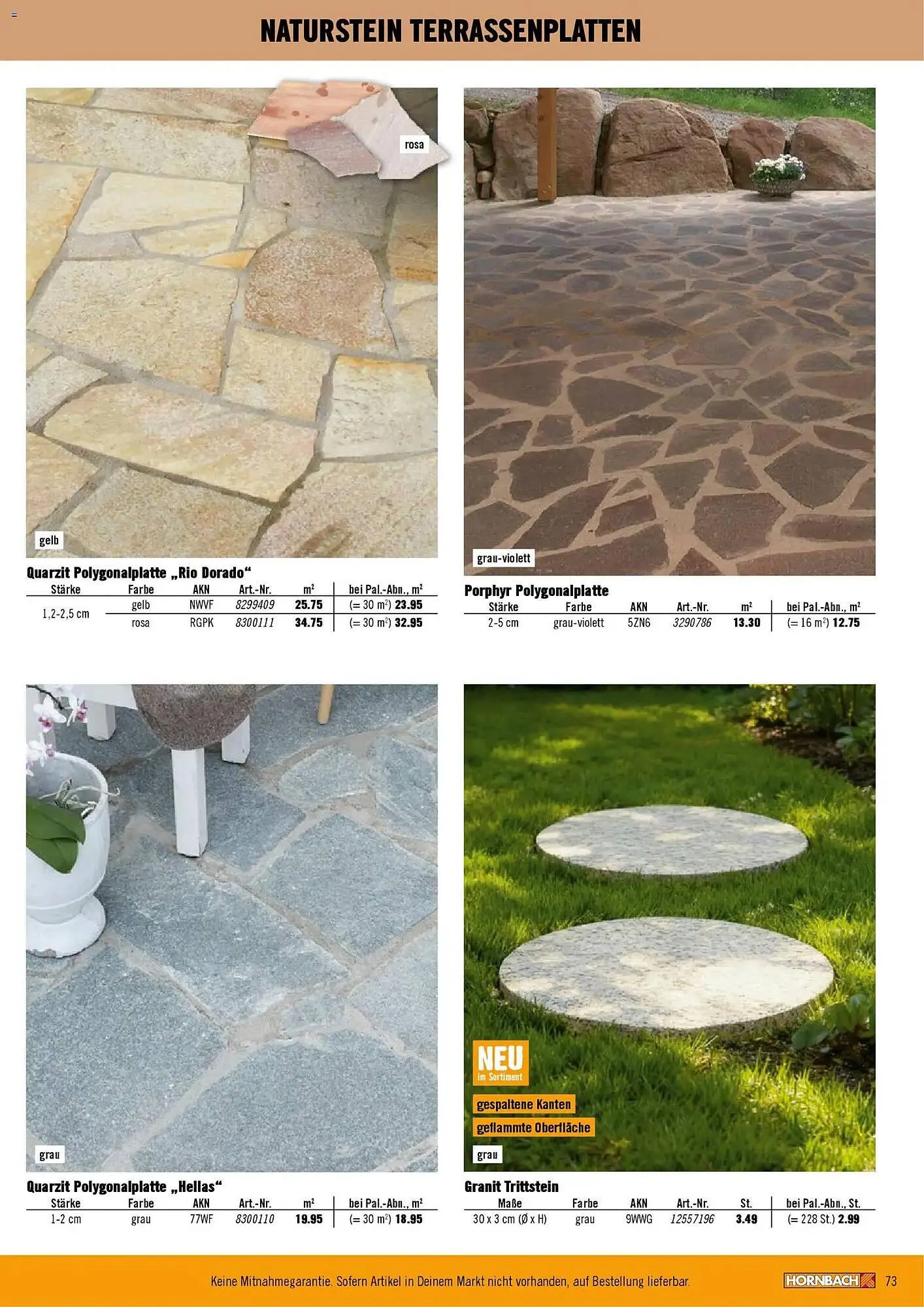 Hornbach Prospekt von 12. Februar bis 31. Dezember 2026 - Prospekt seite 73