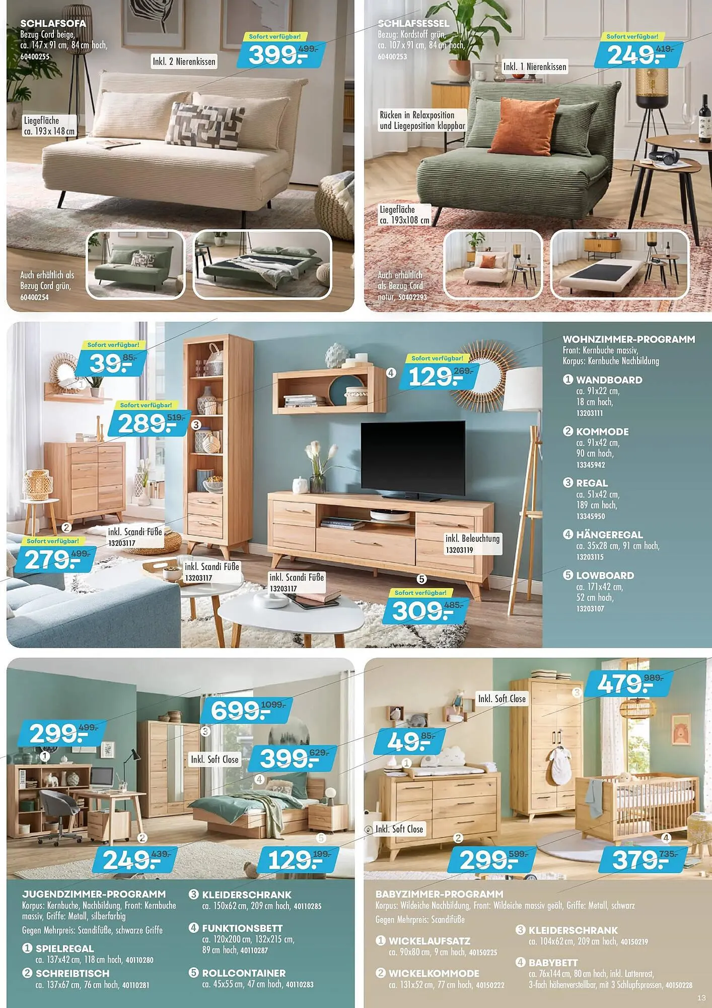 Möbel Kraft Prospekt von 2. Dezember bis 30. Dezember 2025 - Prospekt seite 13